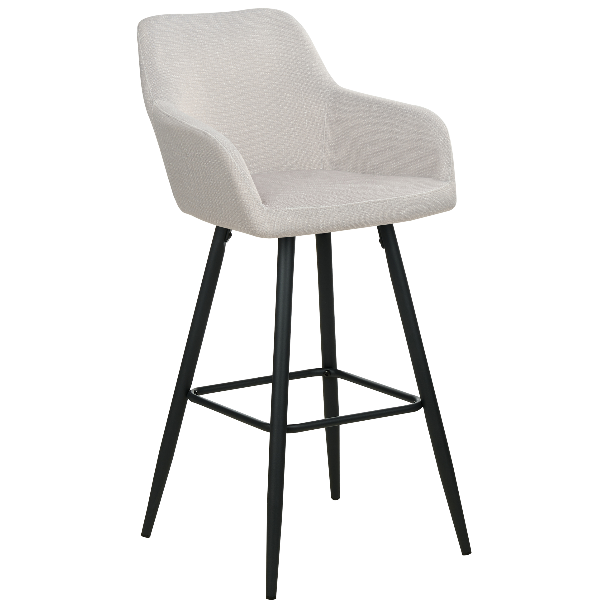 Set of 2 bar chairs CASMALIA Velvet Taupe [4]