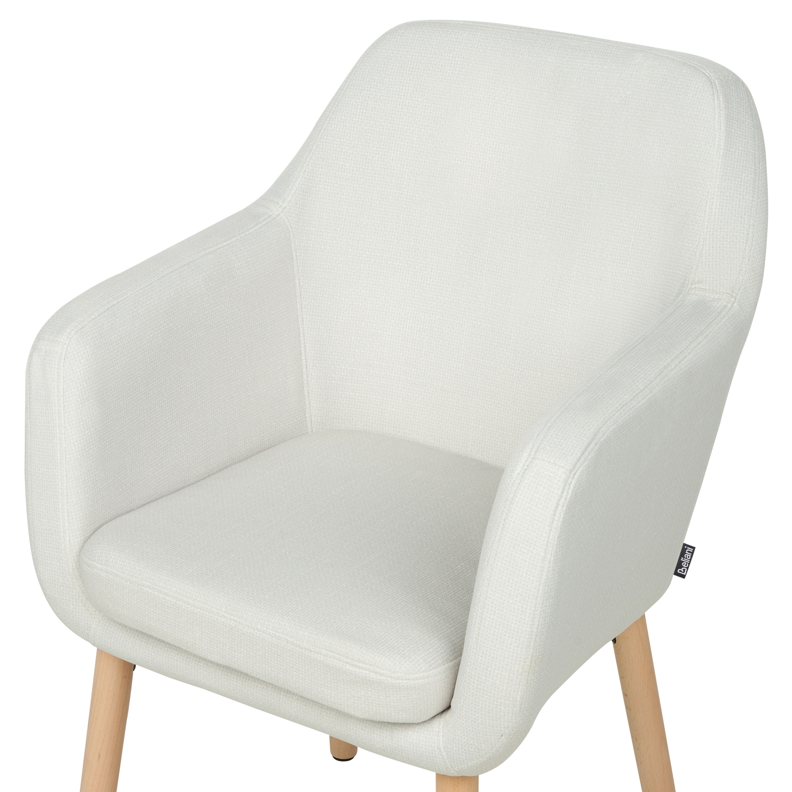 Dining chair YORKVILLE II Velvet Off-white [6]