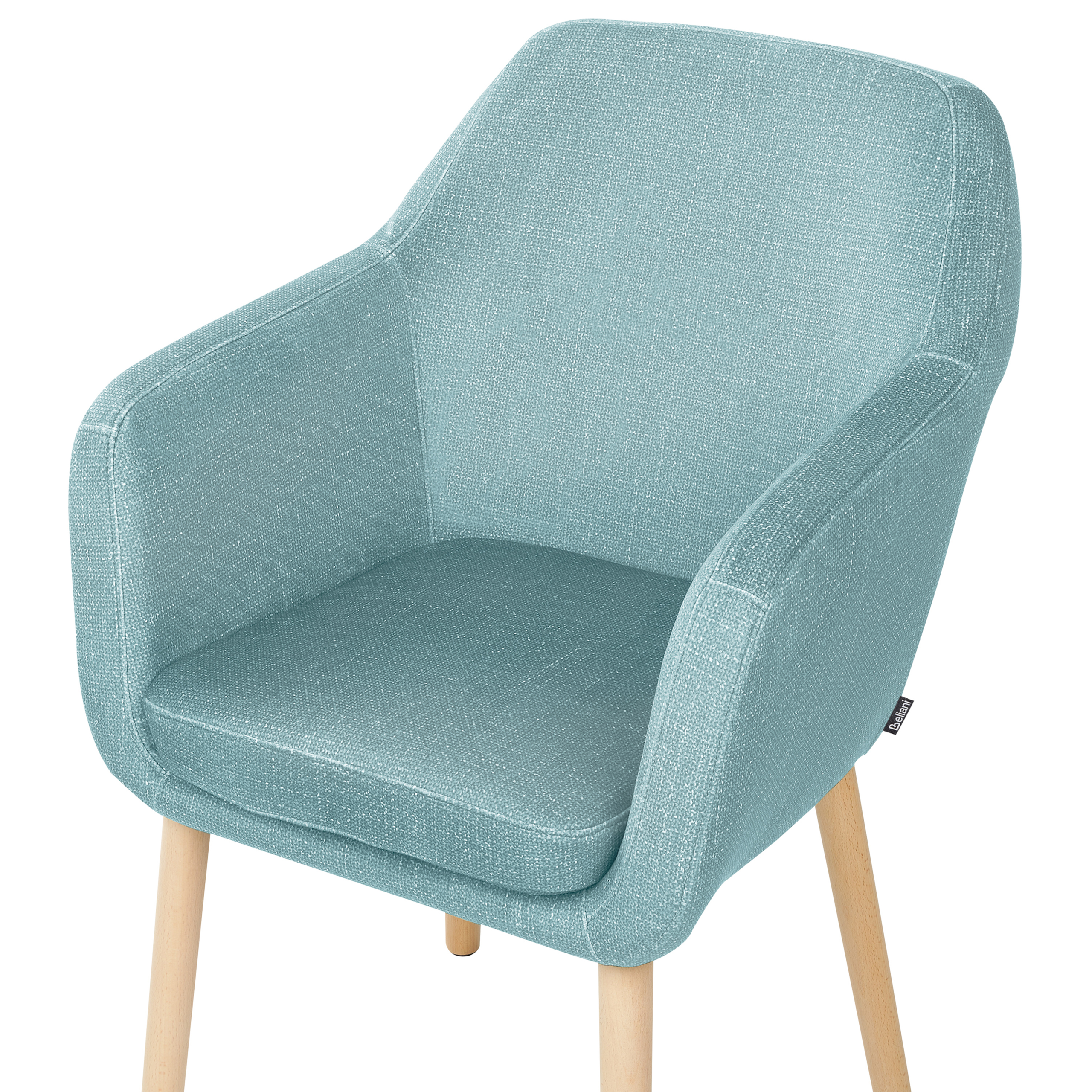 Dining chair YORKVILLE II Light blue velvet [6]