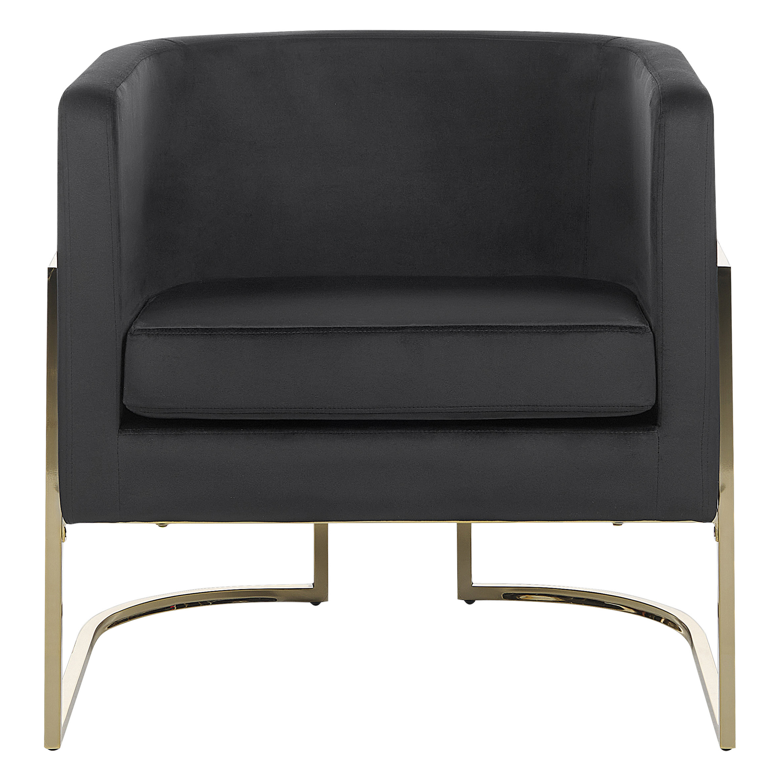 Fotoliu SIRKKA Catifea Negru [4]