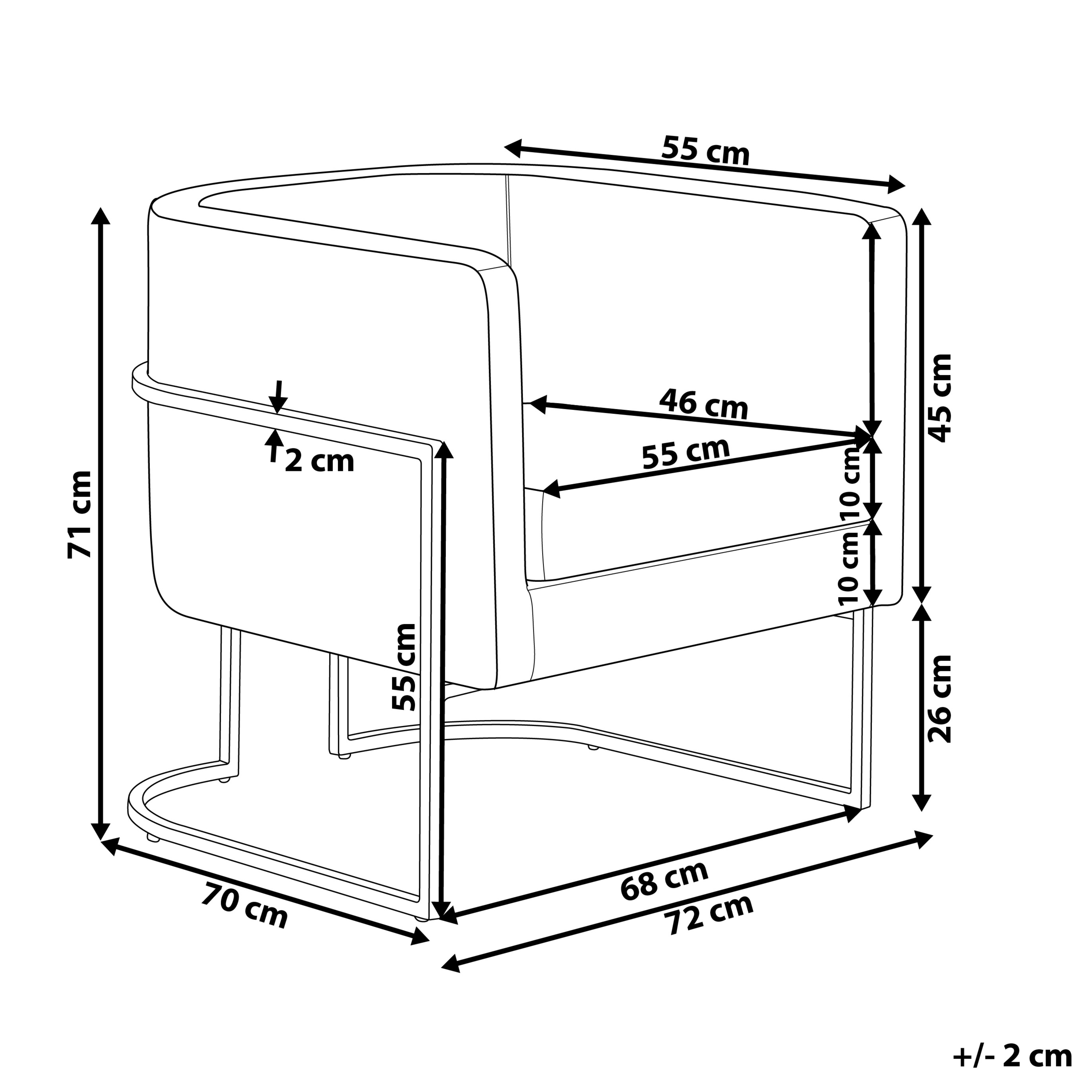 Fotoliu SIRKKA Catifea Negru [3]