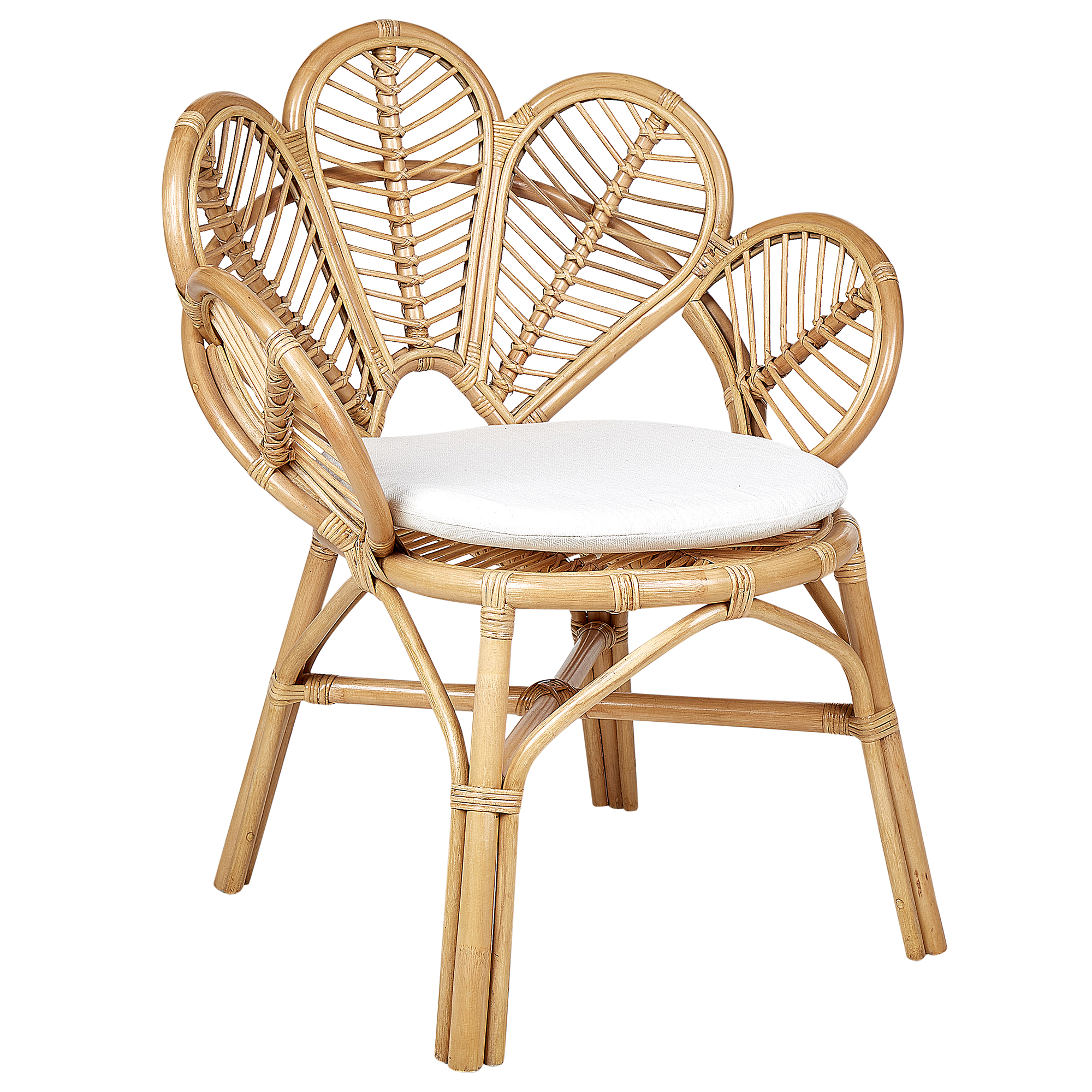 FLORENTINE II Peacock Chair Set of 2 Natural Rattan [4]