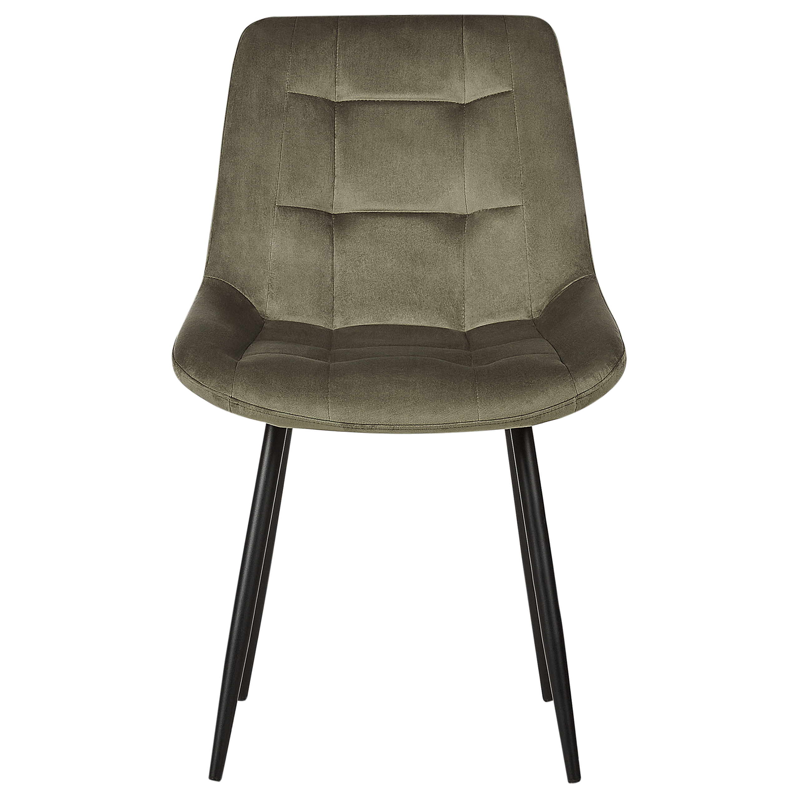 Set de 2 scaune dining MELROSE Catifea Verde măsliniu [5]