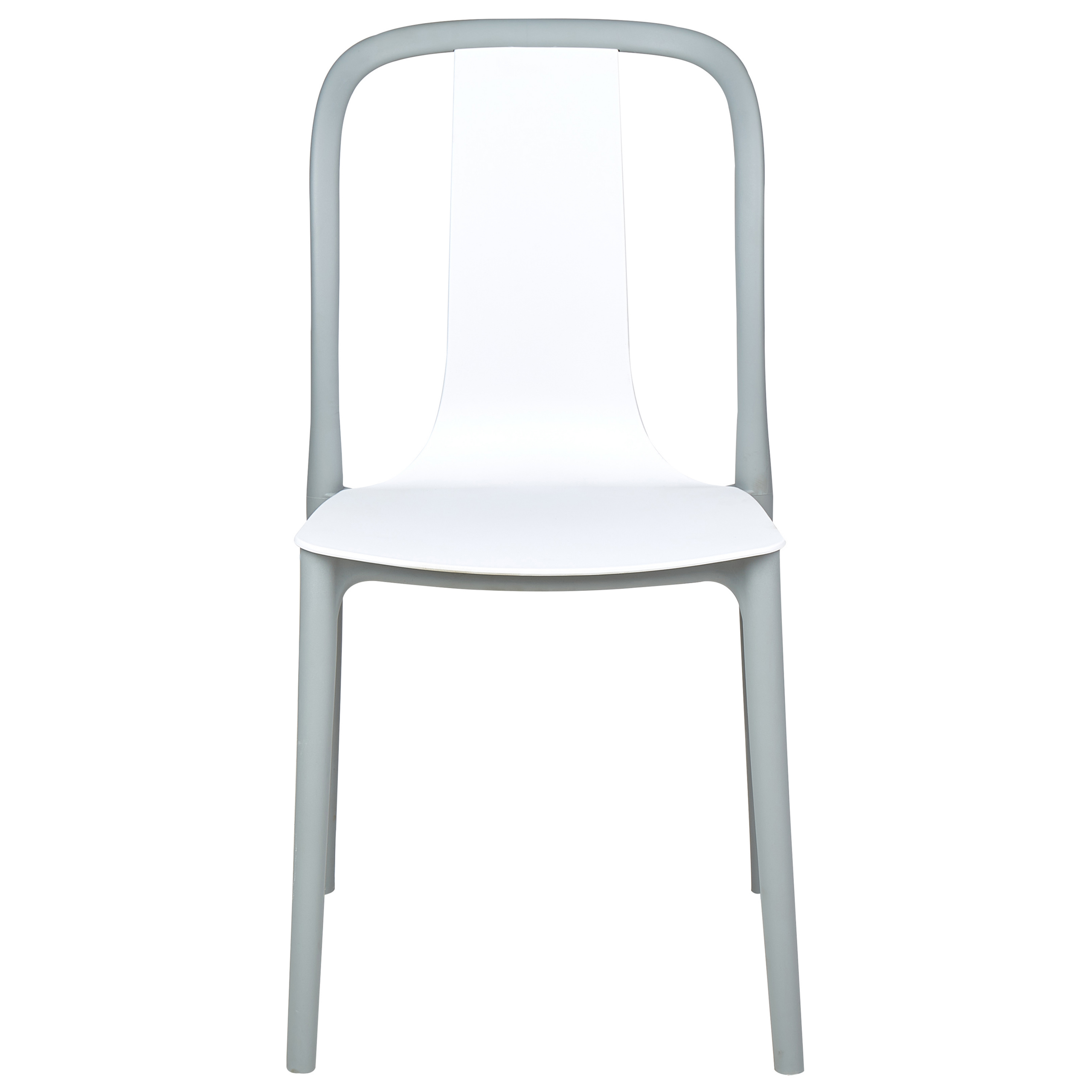 Set of 8 Garden Chairs SPEZIA White [5]