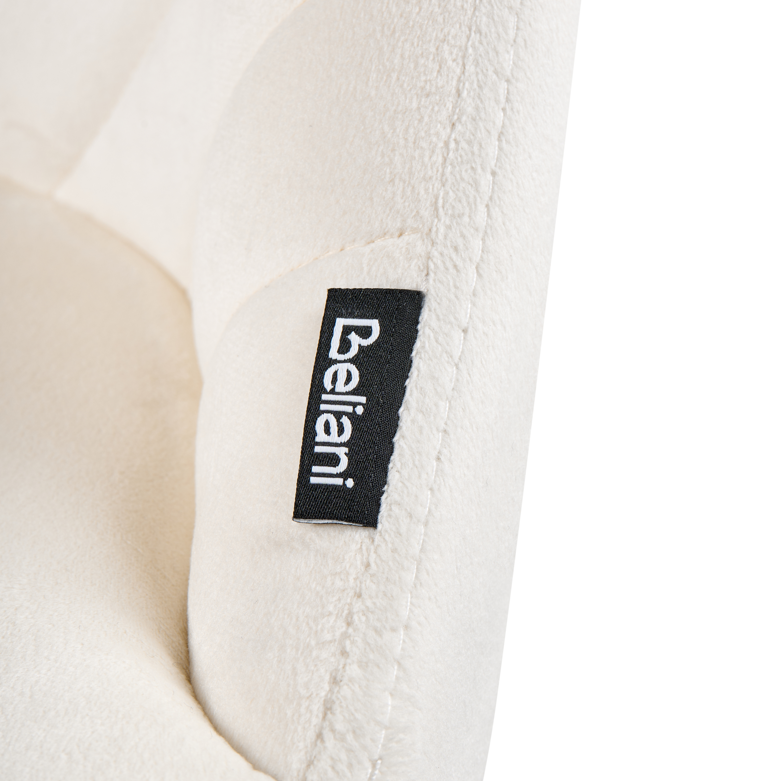 Set of 2 dining chairs ALTOONA Velvet Off-White [6]