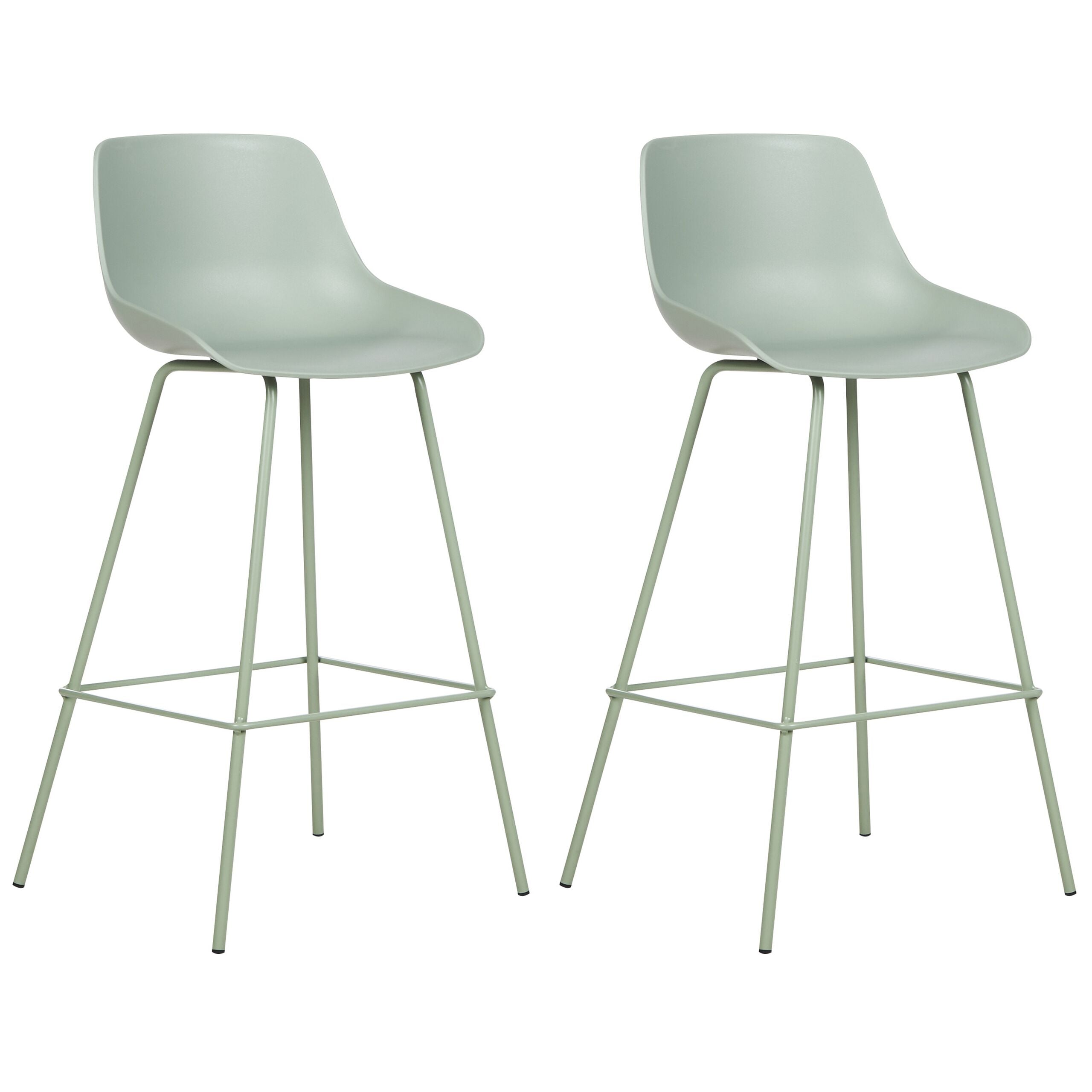 Set of 2 bar chairs EMMET Light Green [2]