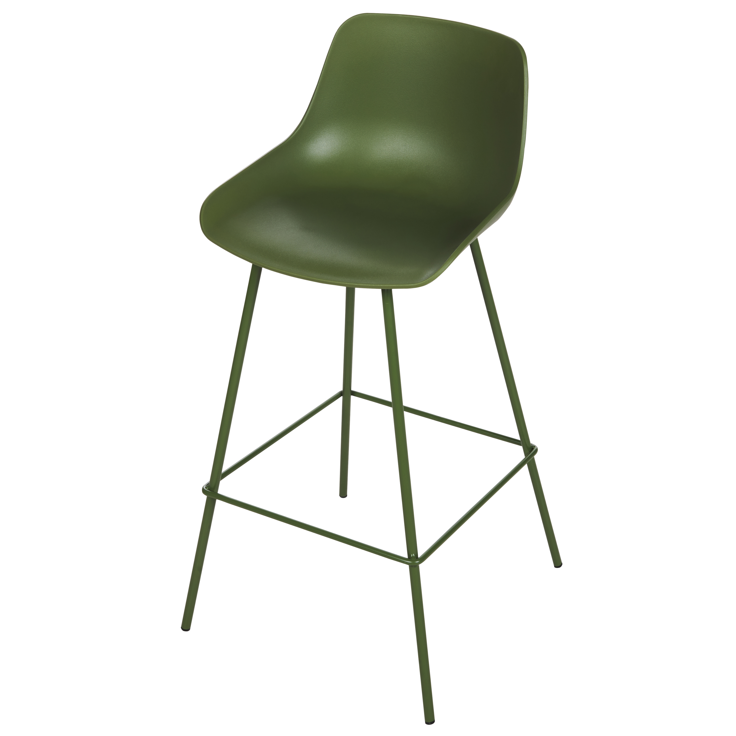 Set of 2 bar stools EMMET Green [7]