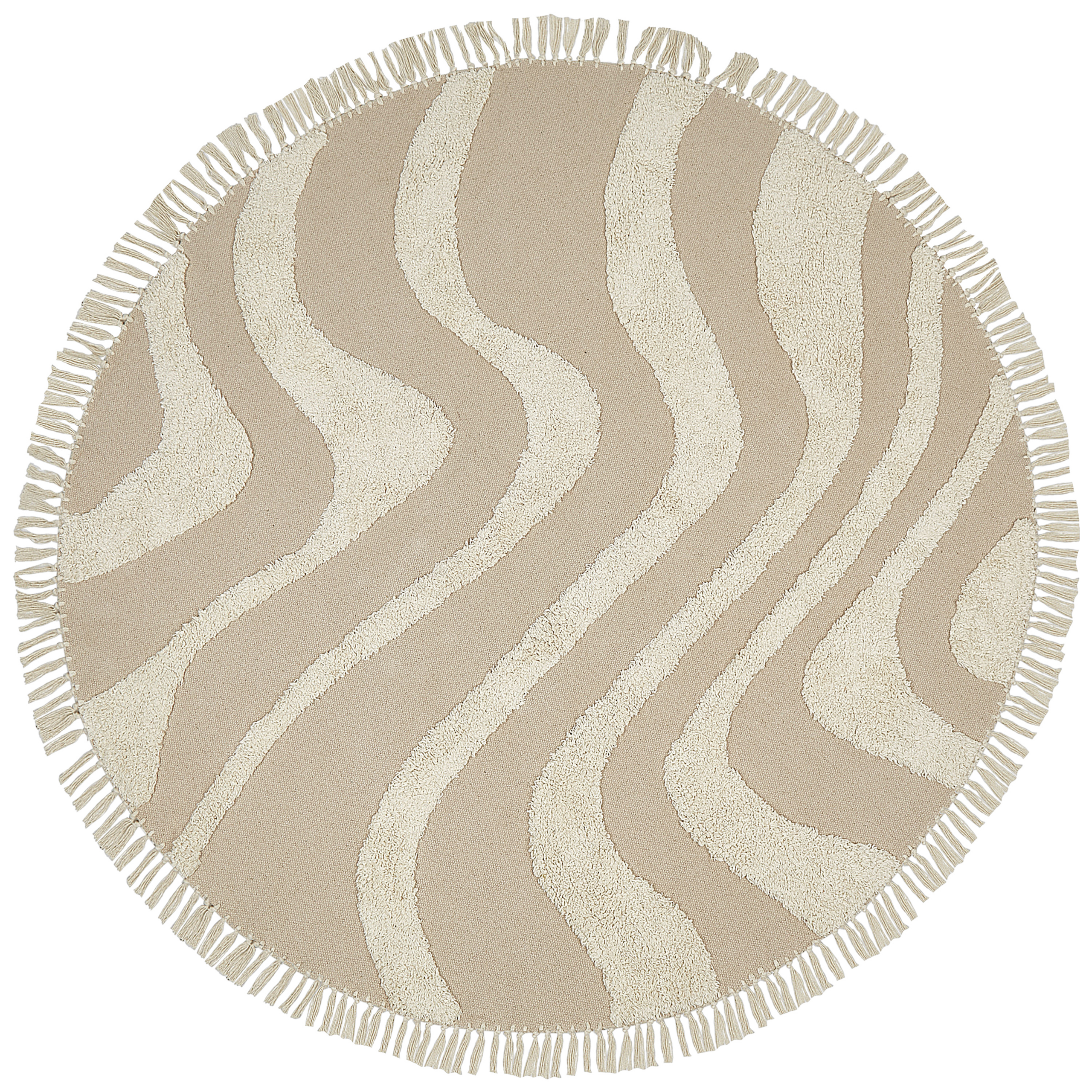 Covor ARTMAK Bej ø 140 cm Bumbac [2]