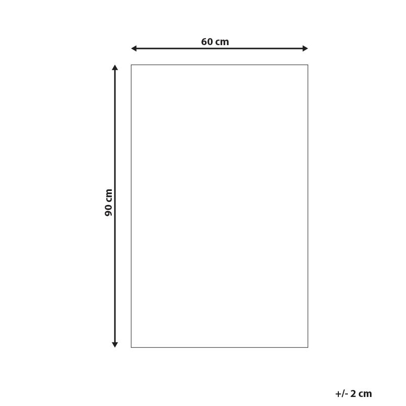 Covoraș de baie TEKKE Bej deschis 60 x 90 cm Bumbac [3]