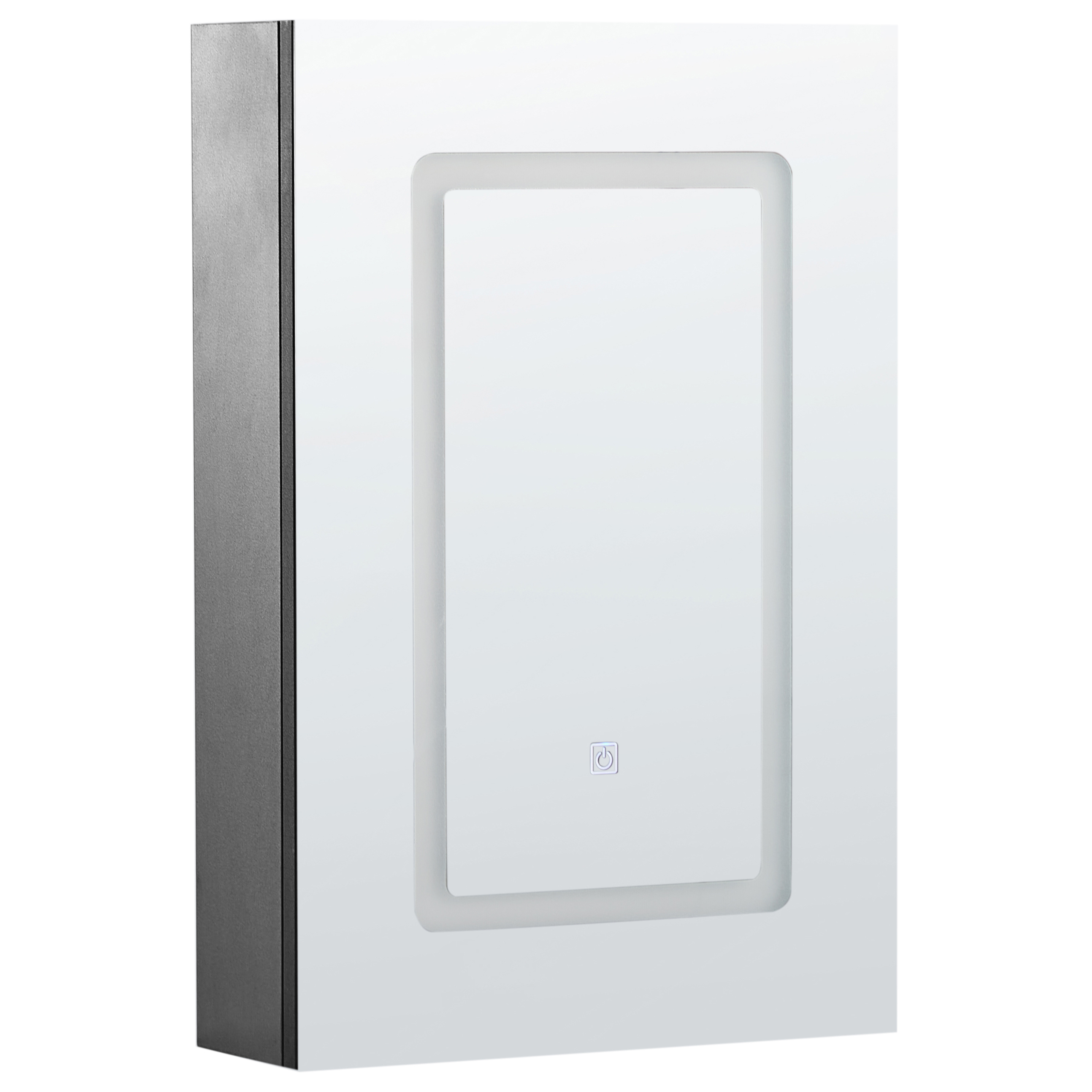 Dulap de baie suspendat cu oglindă LED CONDOR 40 cm 60 cm Negru [2]