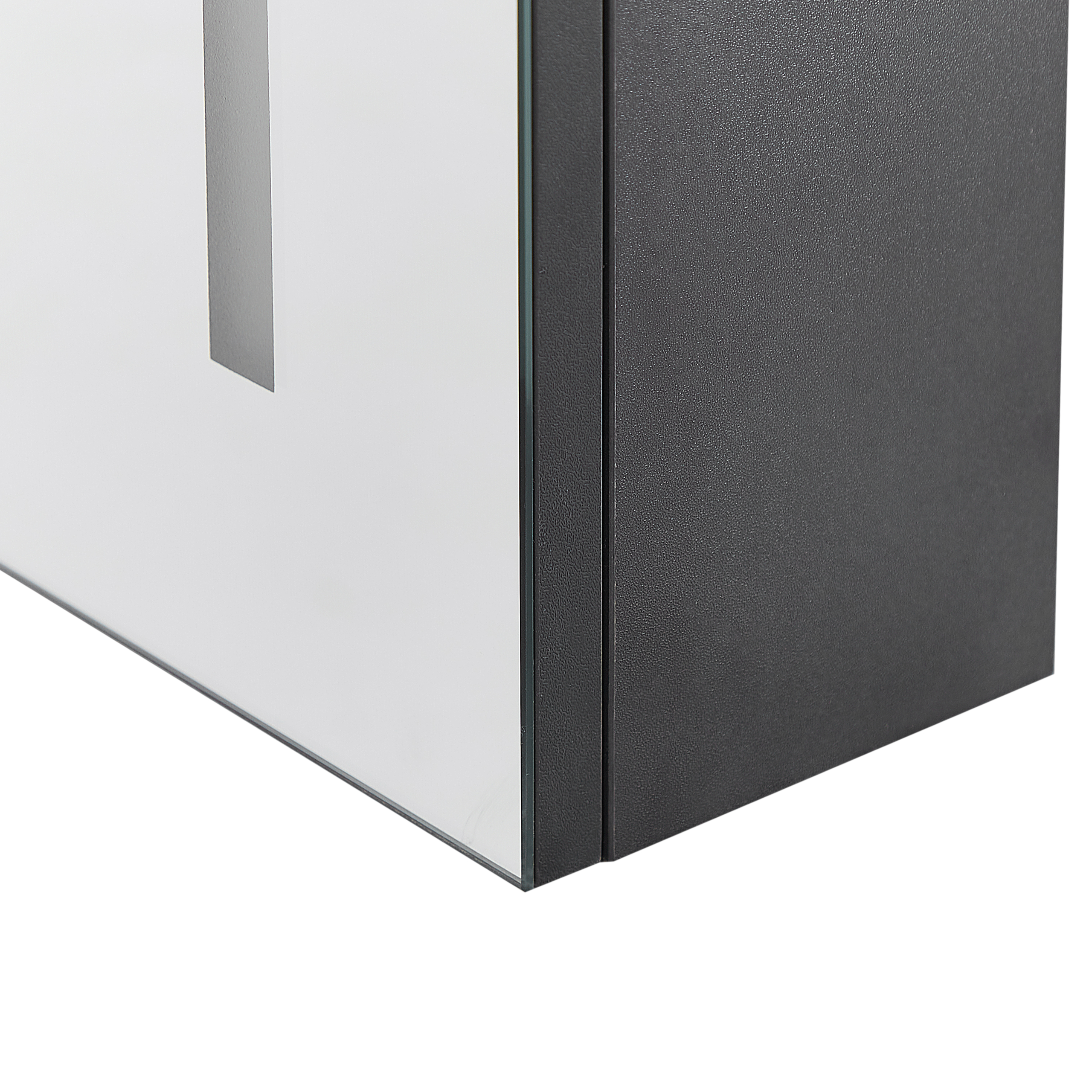 CHABUNCO LED mirror hanging cabinet 60 cm 60 cm Black [8]