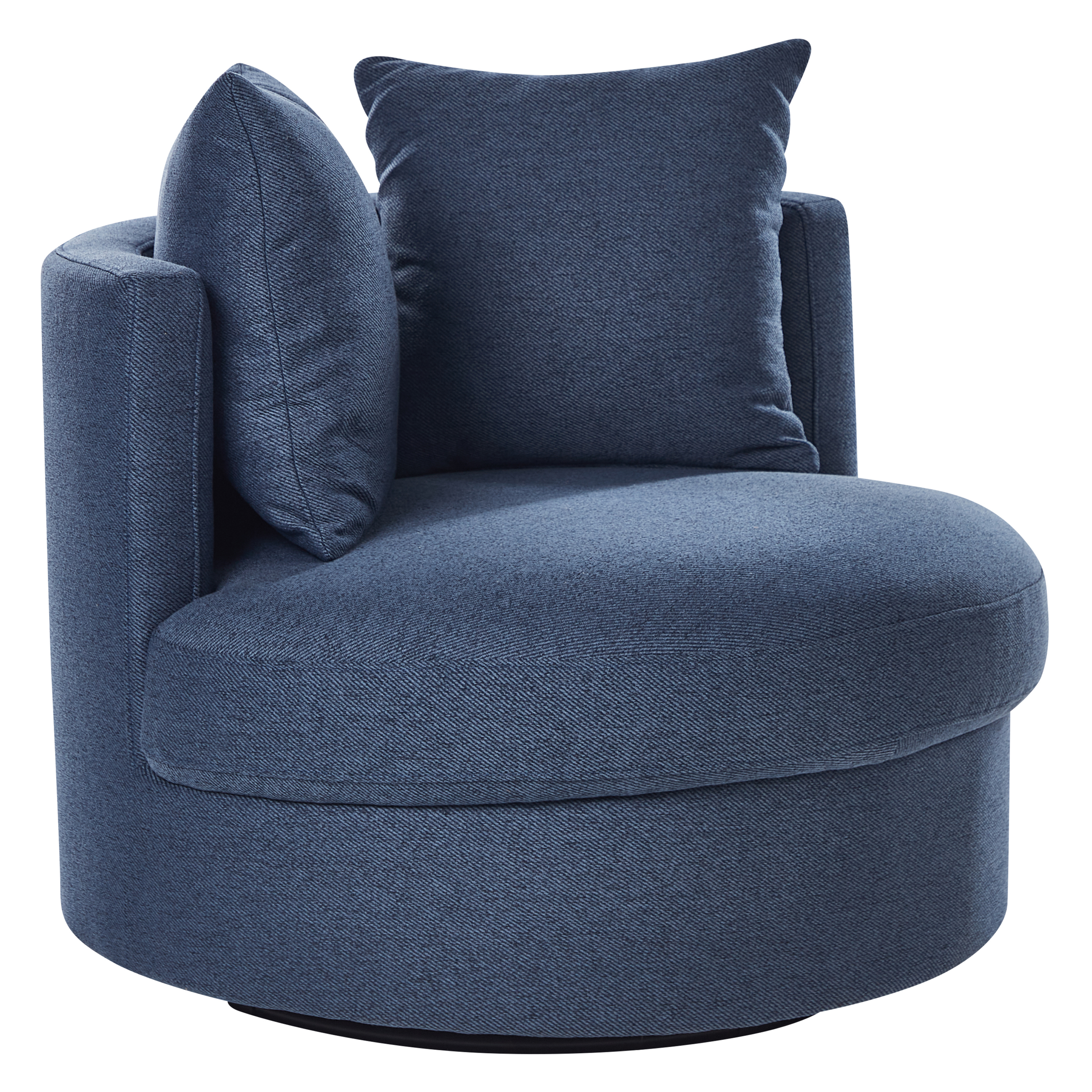 DALBY Swivel Armchair Dark Blue [2]