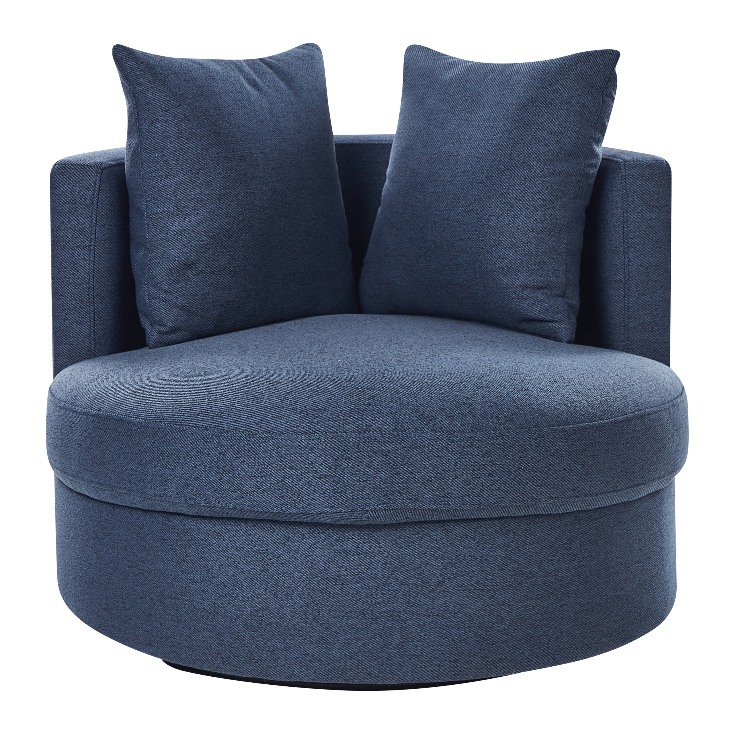 DALBY Swivel Armchair Dark Blue [4]
