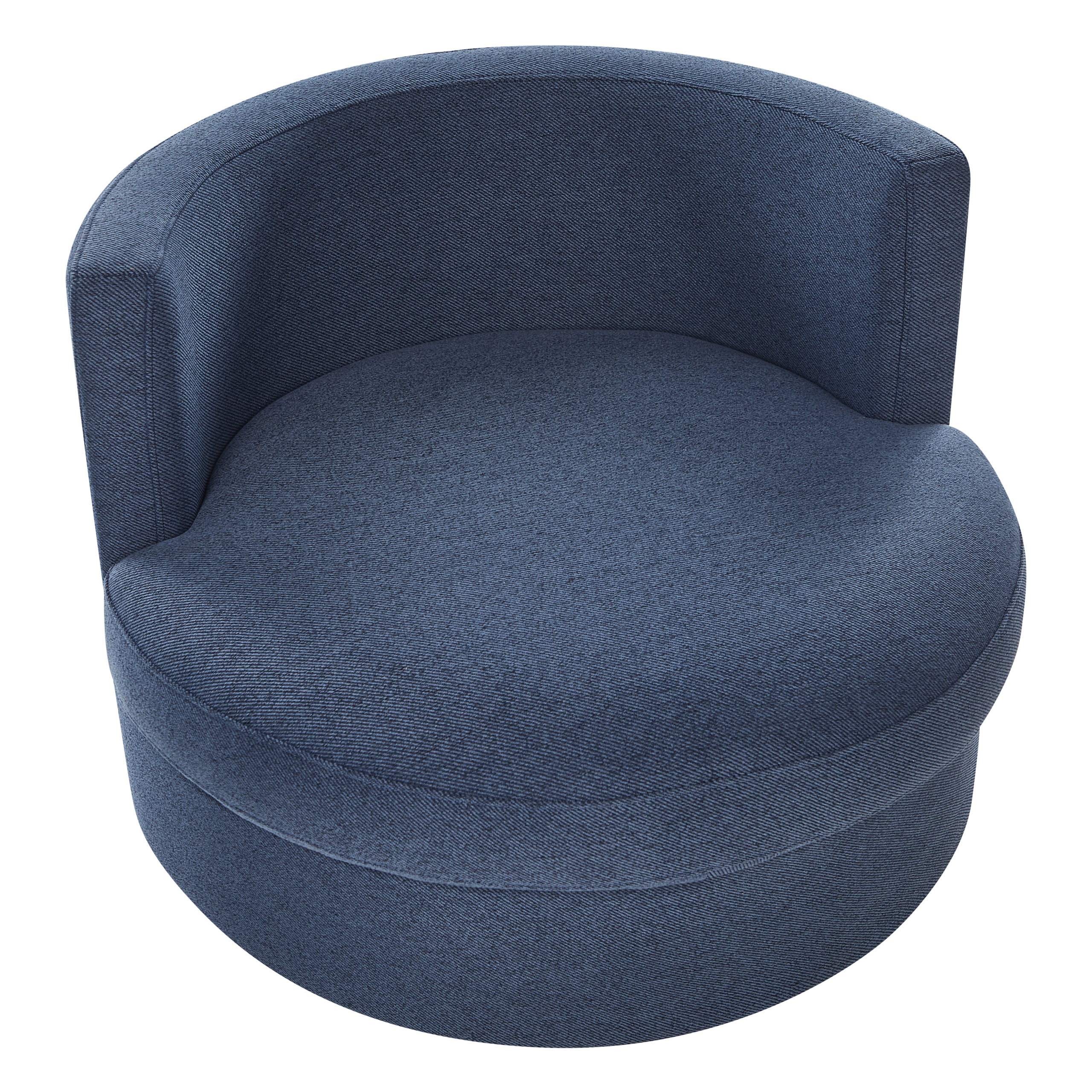 DALBY Swivel Armchair Dark Blue [7]