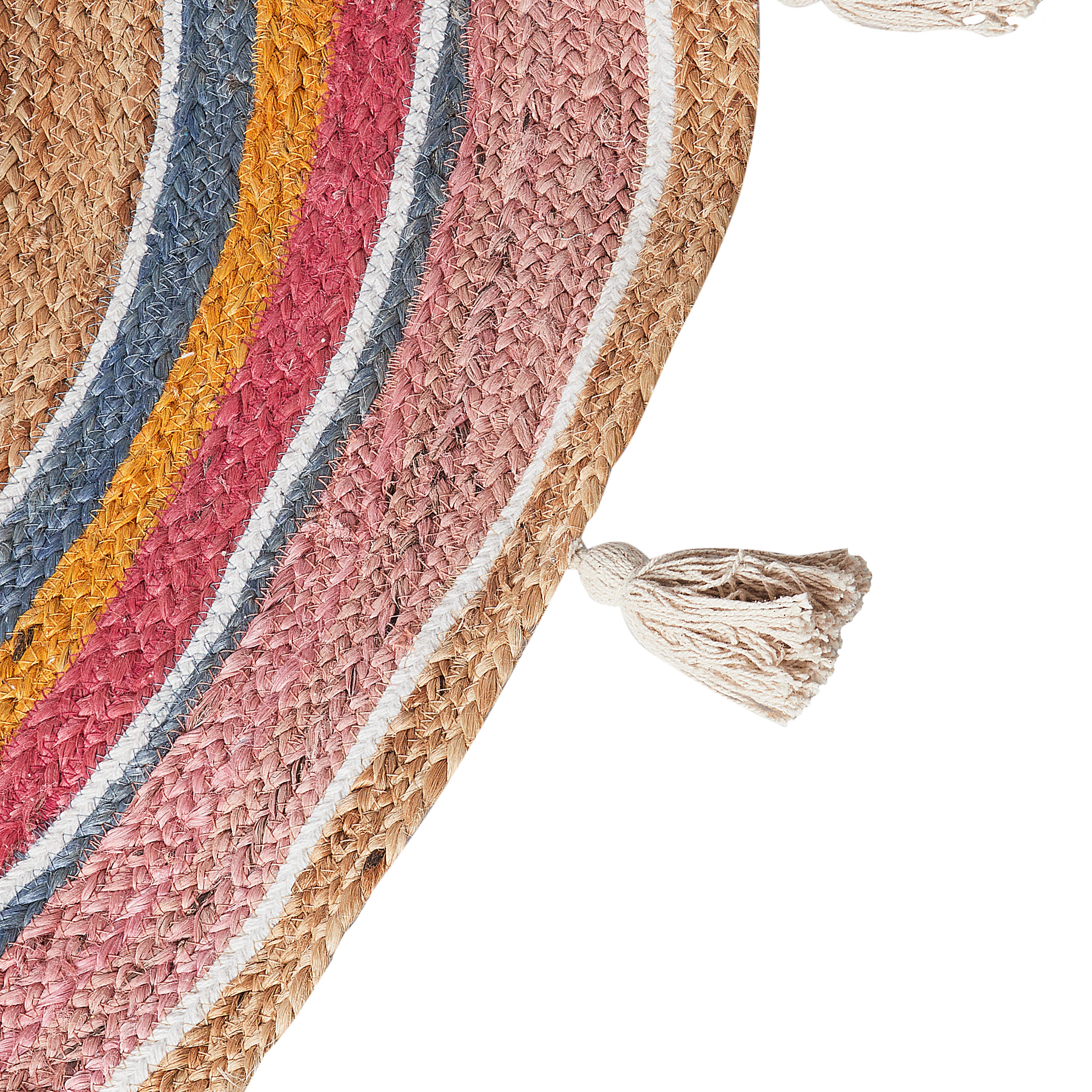 Children's rug ZANAVI Multicolor ø 120 cm Jute [7]
