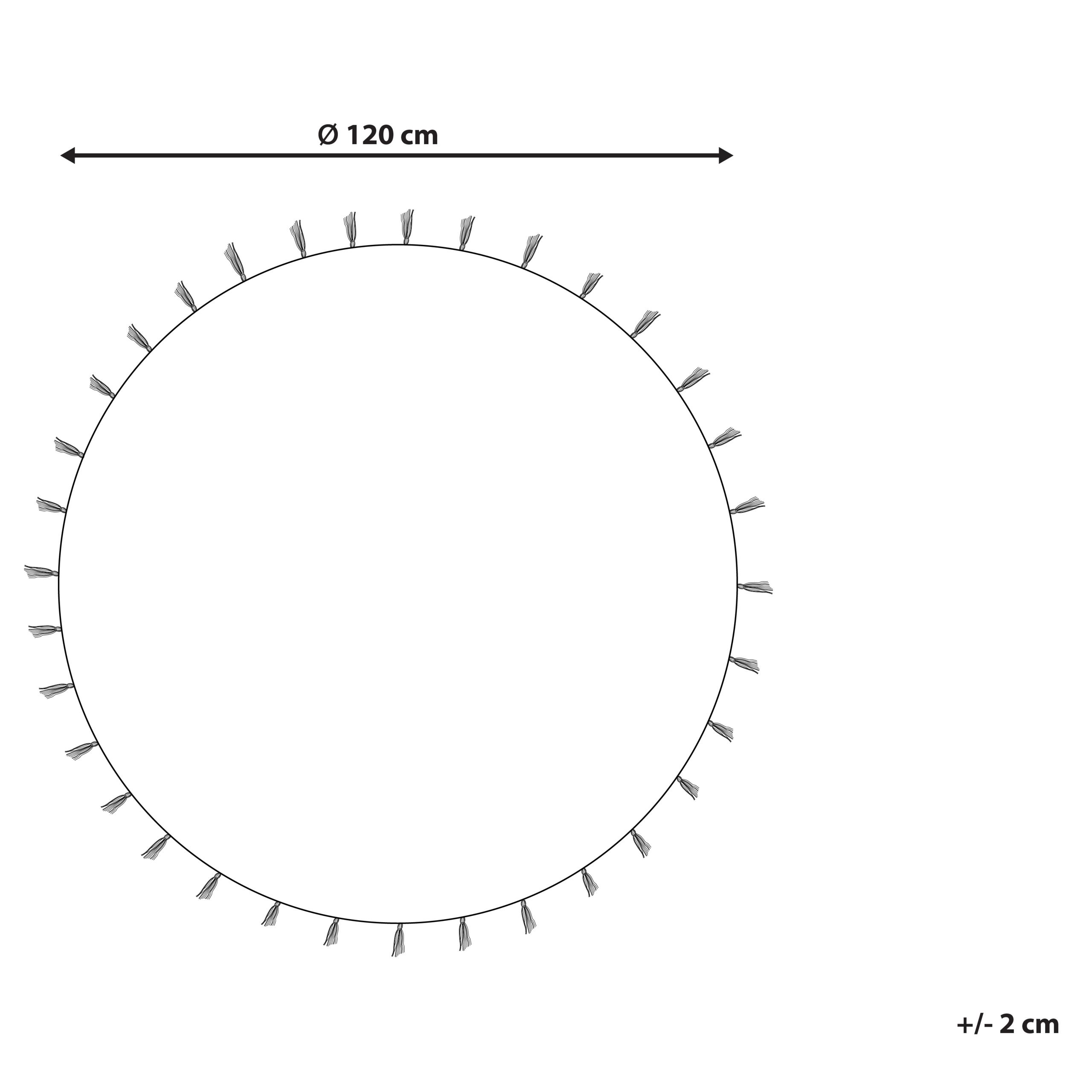 Covor pentru copii ZANAVI Multicolor ø 120 cm Iută [3]