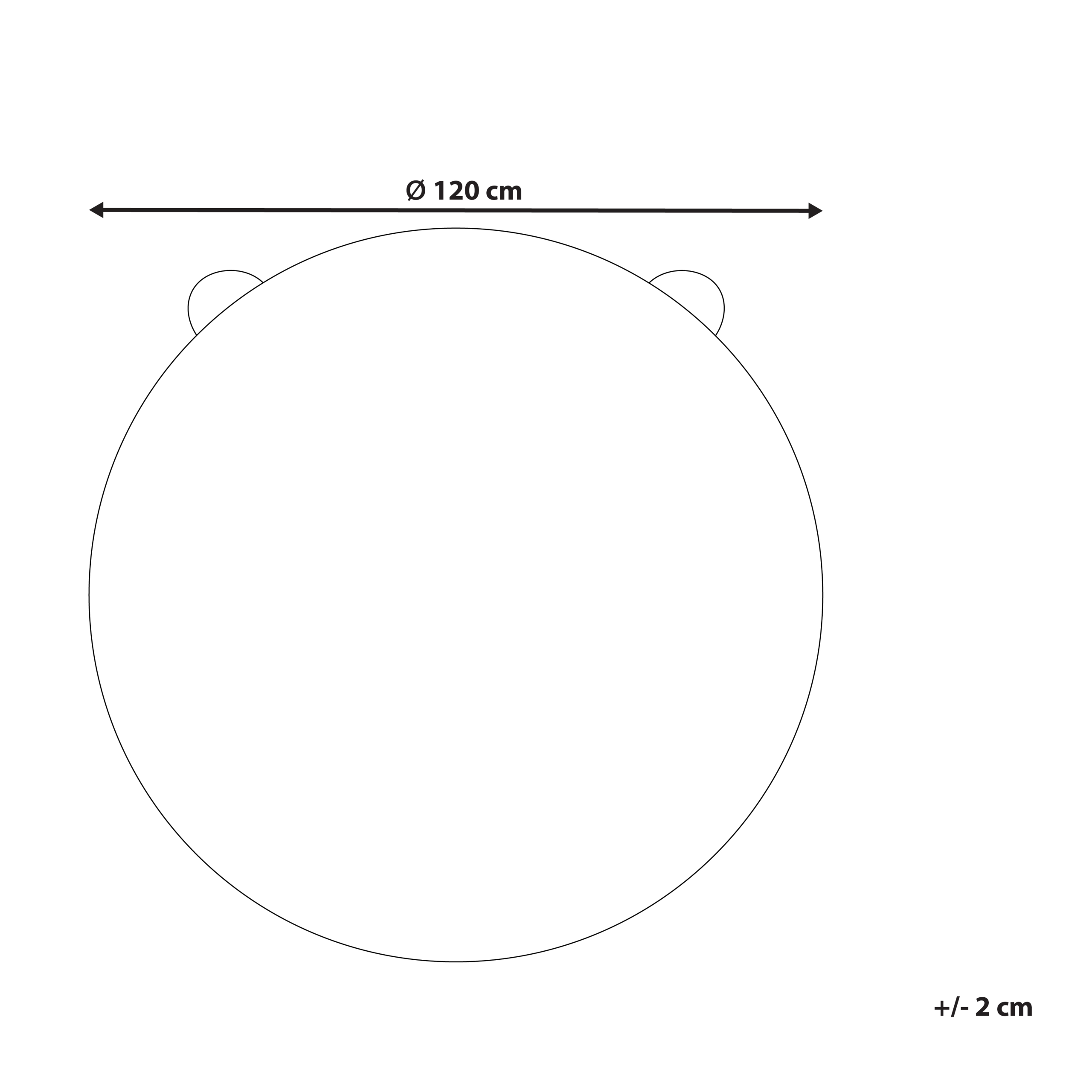 Covor pentru copii KOSALAR Bej ø 120 cm Iută [3]