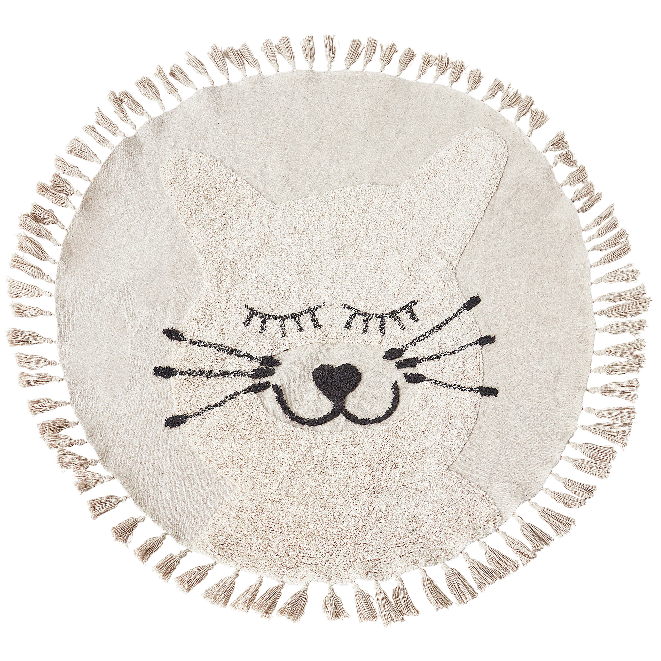 Covor pentru copii ETSERI Bej ø 120 cm Bumbac [2]