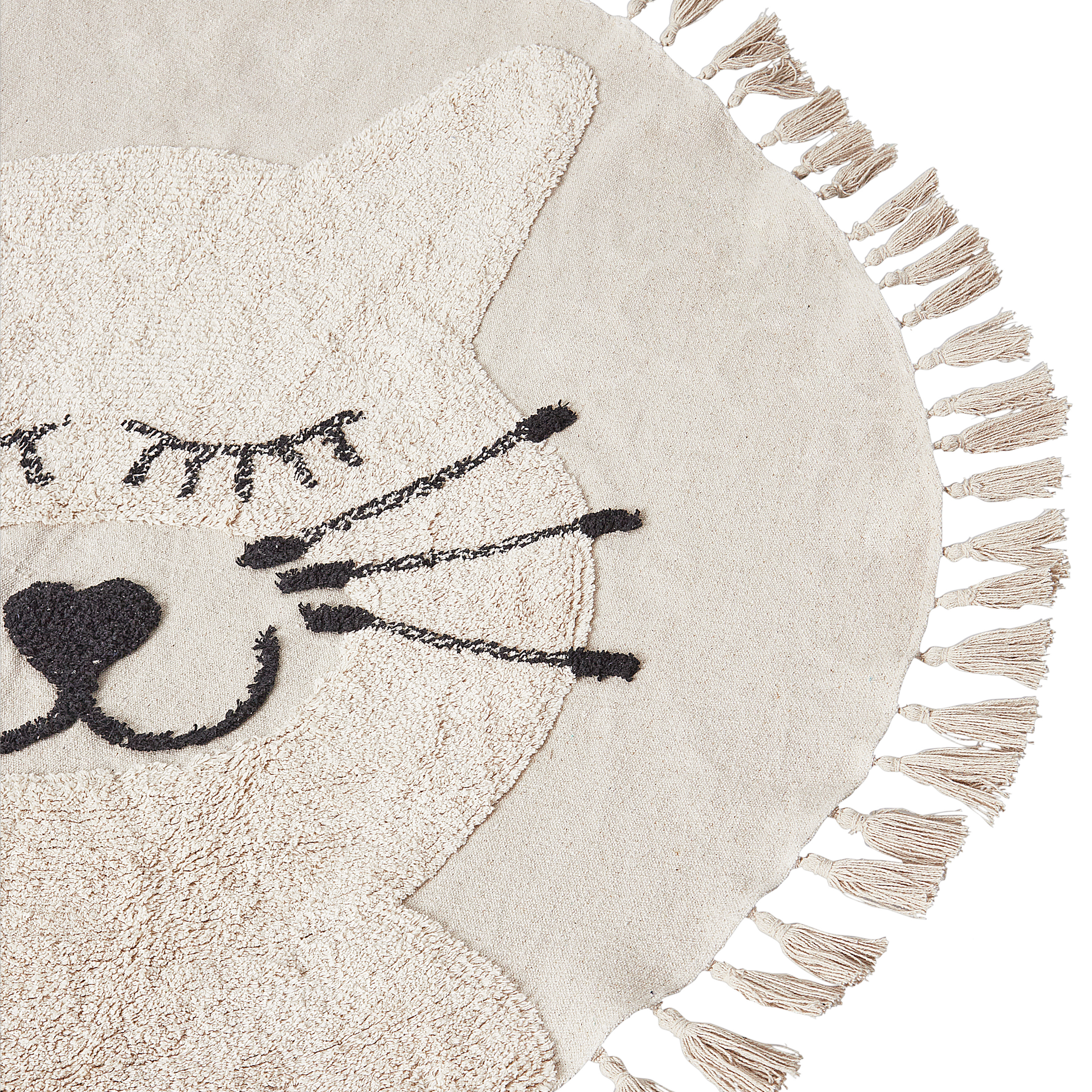 Children's rug ETSERI Beige ø 120 cm Cotton [4]