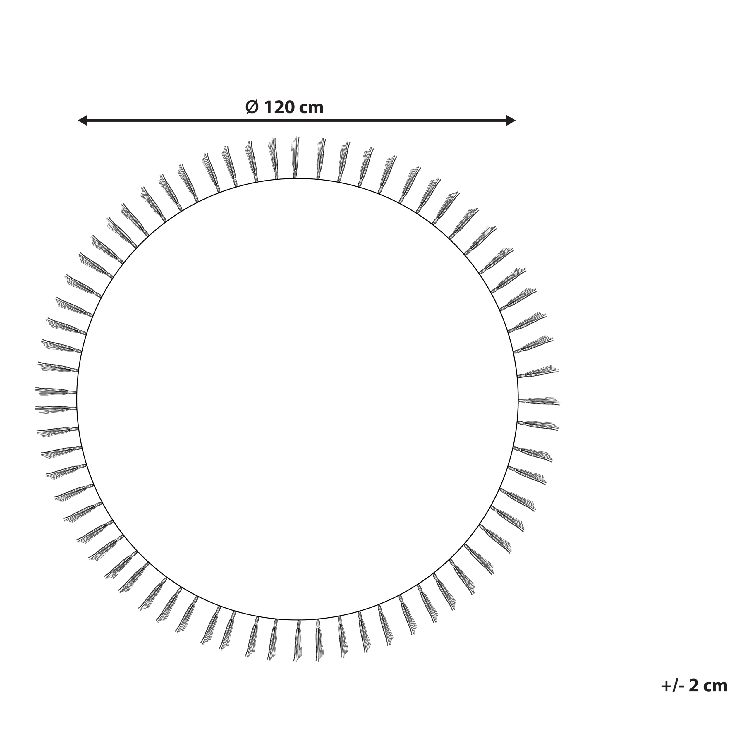 Covor pentru copii ETSERI Bej ø 120 cm Bumbac [3]
