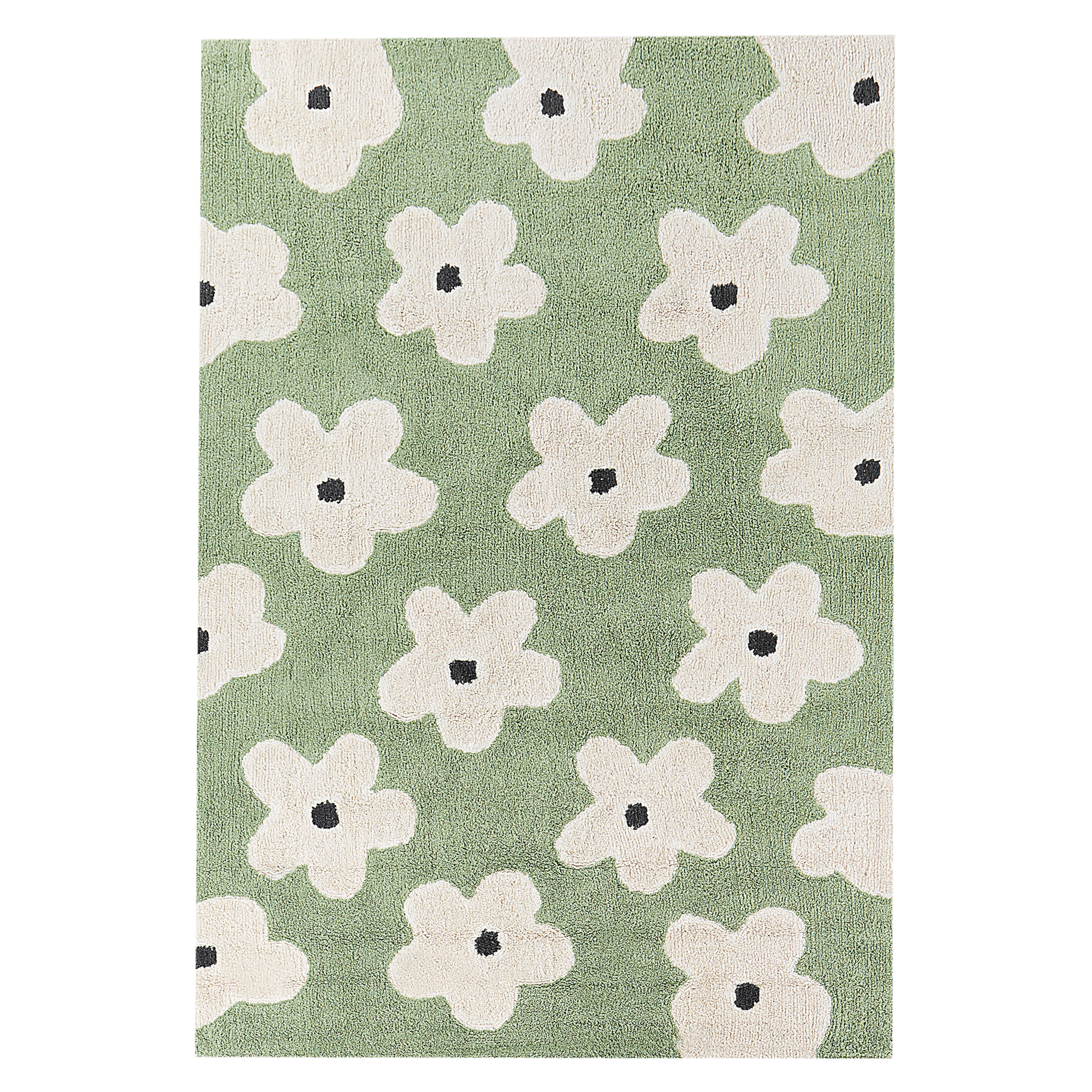 MOKHVA Children's Carpet Green 140 x 200 cm Cotton [2]