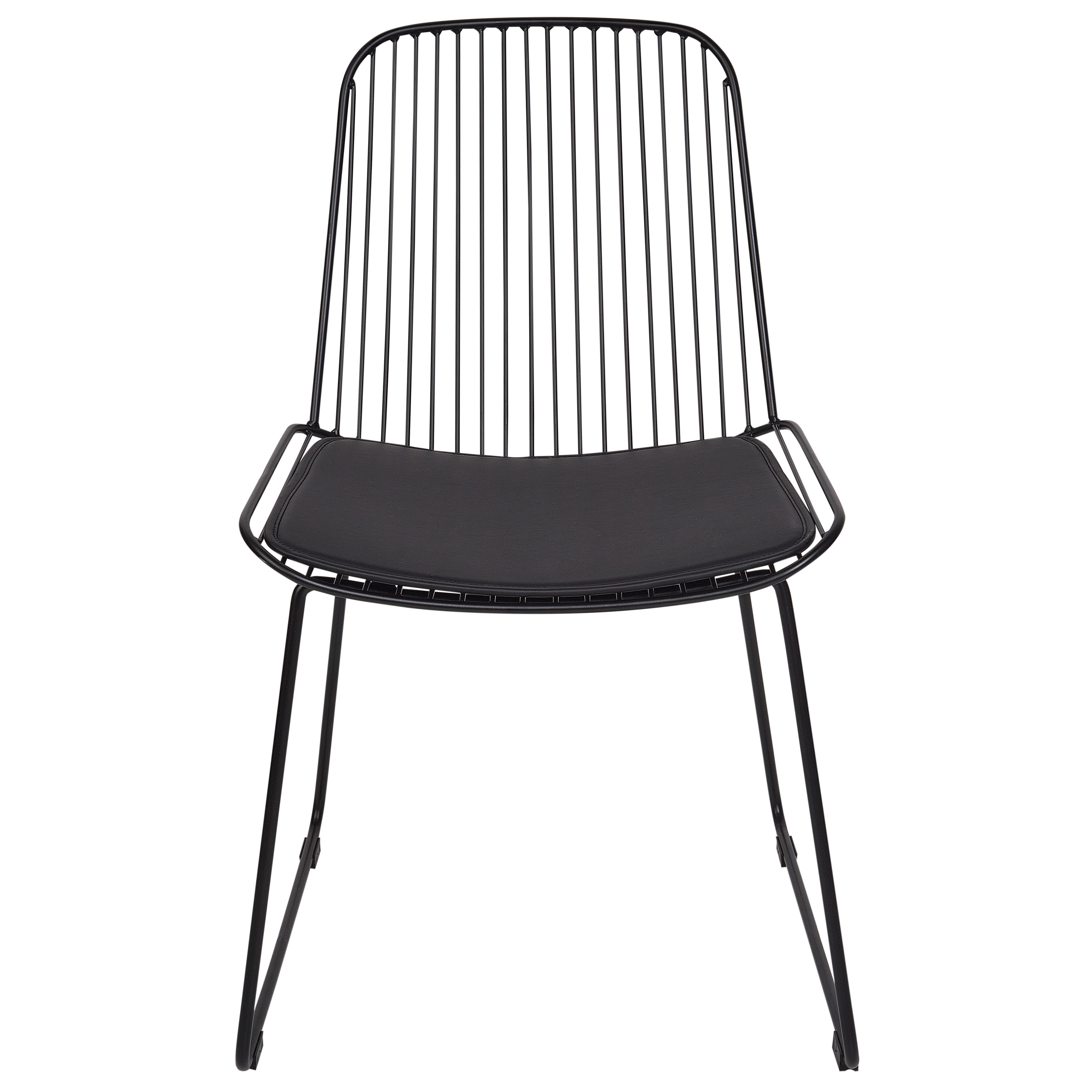 Set de 2 scaune dining PENSACOLA Metal Negru [5]