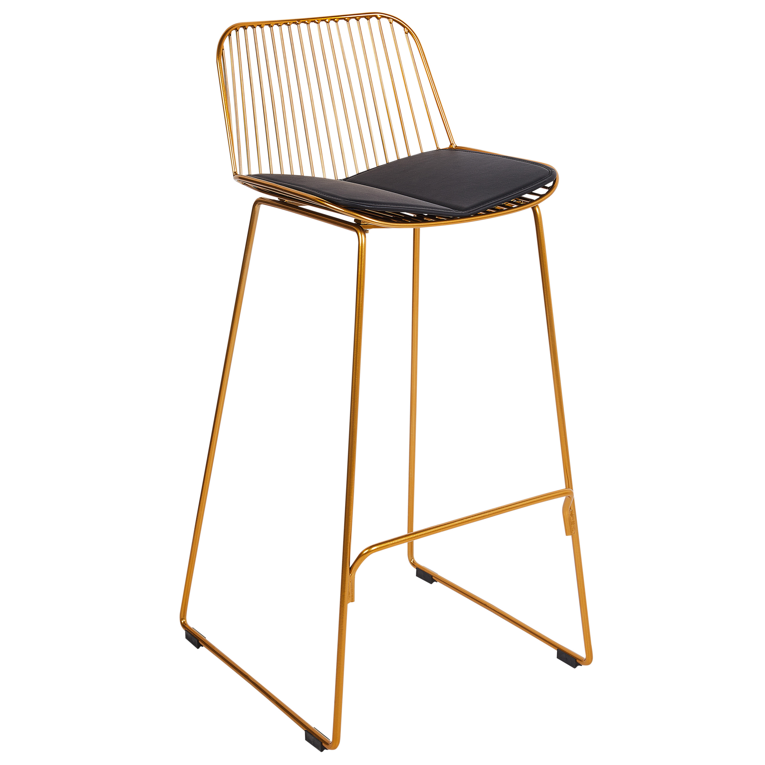 Set of 2 bar chairs PENSACOLA Metal Gold [4]