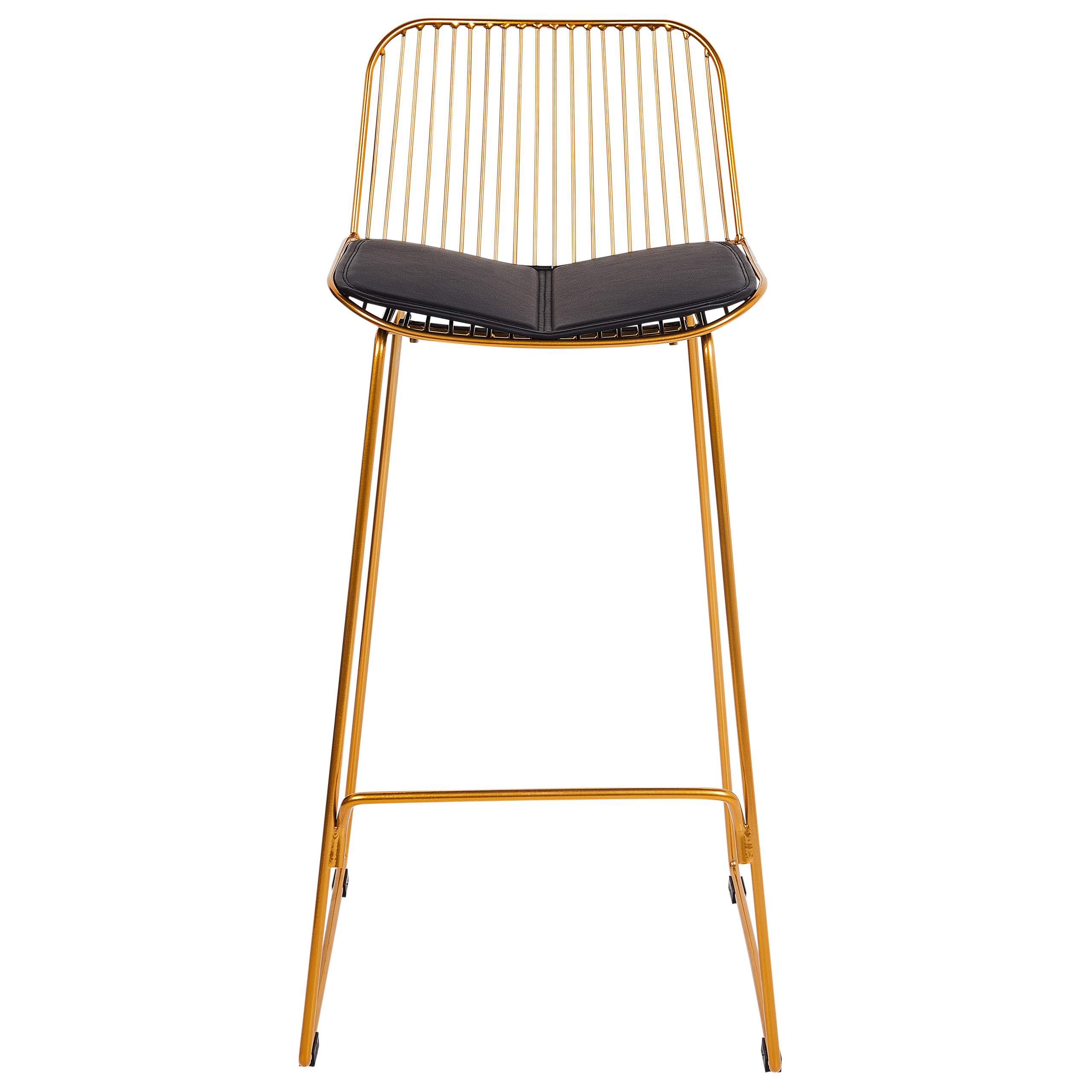 Set de 2 scaune de bar PENSACOLA Metal Auriu [5]