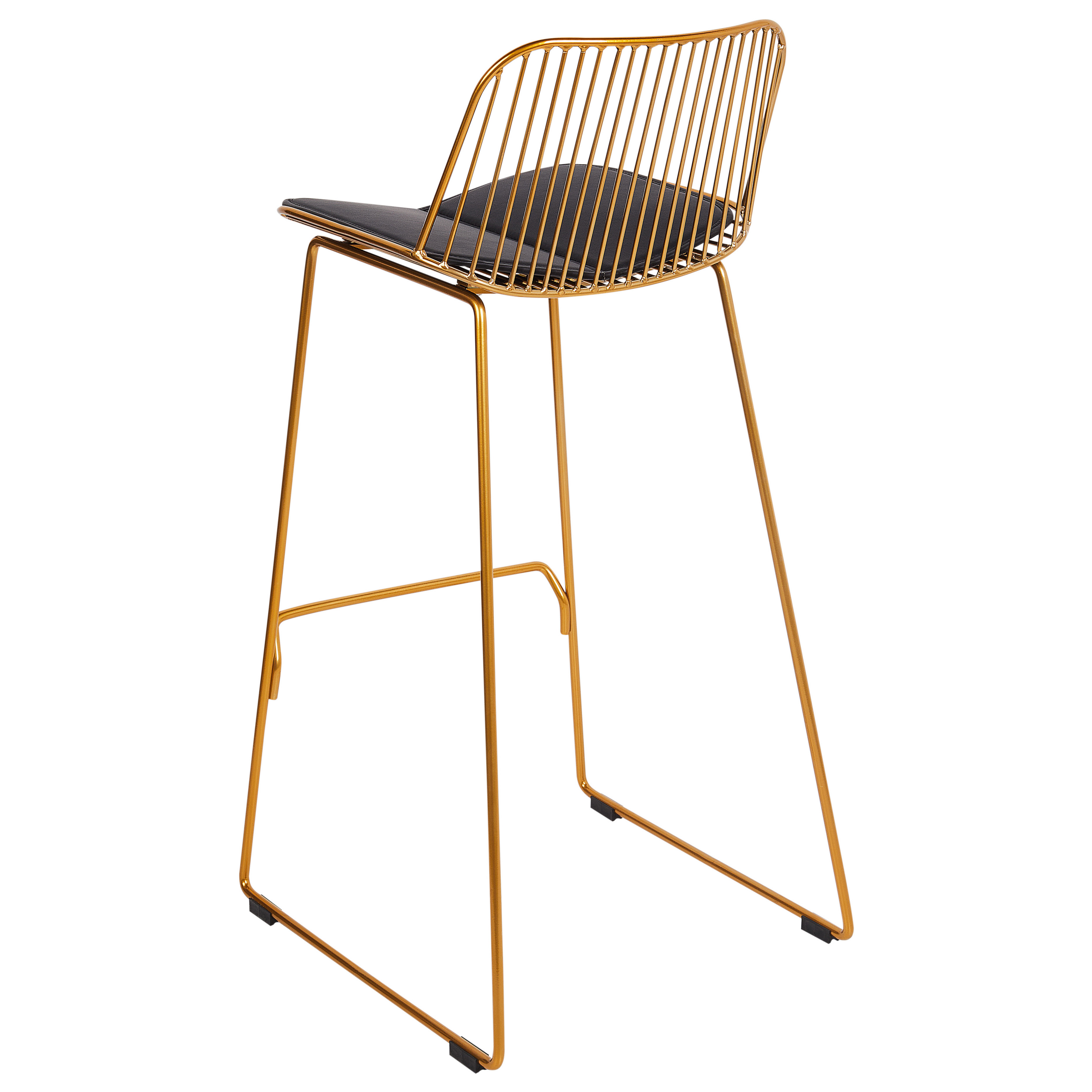 Set de 2 scaune de bar PENSACOLA Metal Auriu [6]