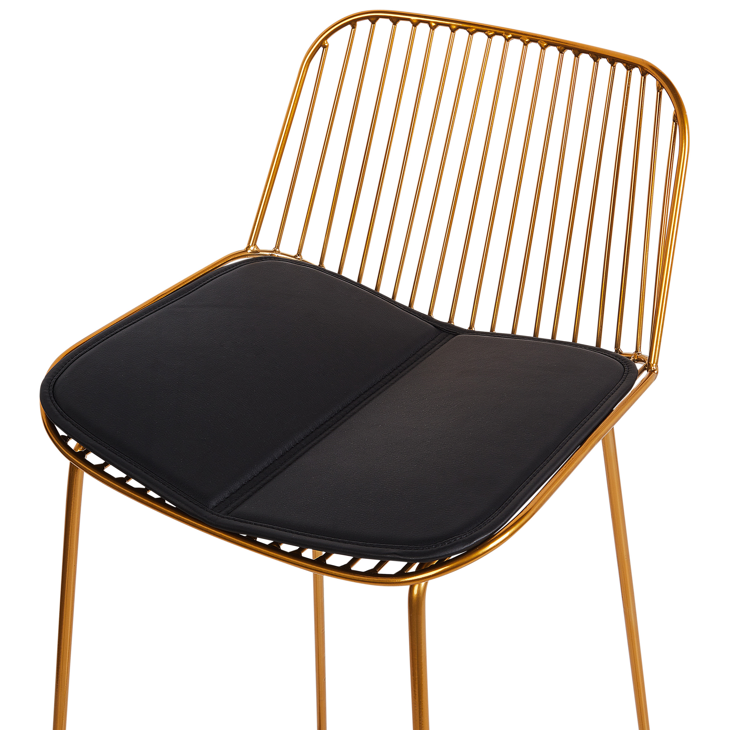 Set de 2 scaune de bar PENSACOLA Metal Auriu [7]