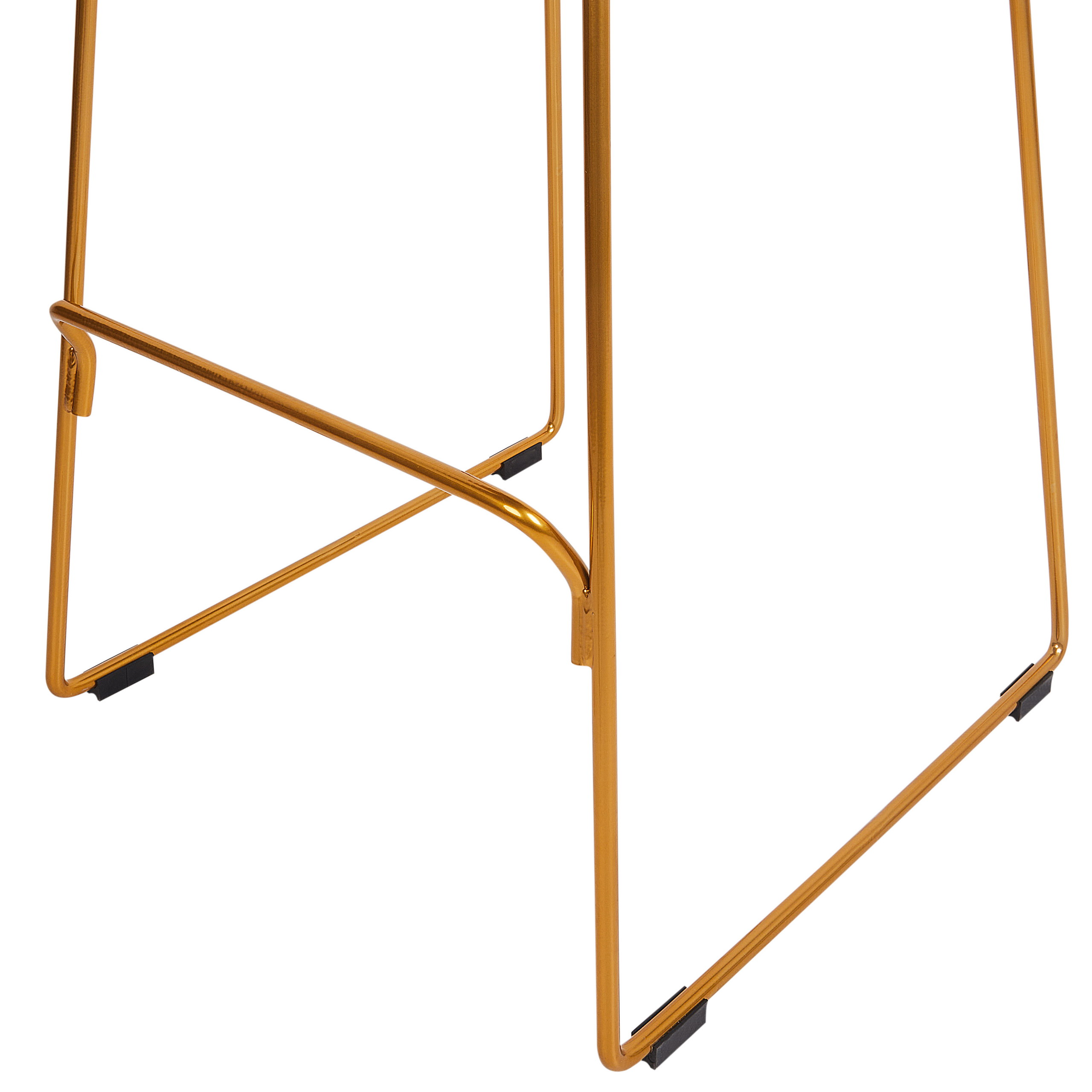 Set de 2 scaune de bar PENSACOLA Metal Auriu [8]