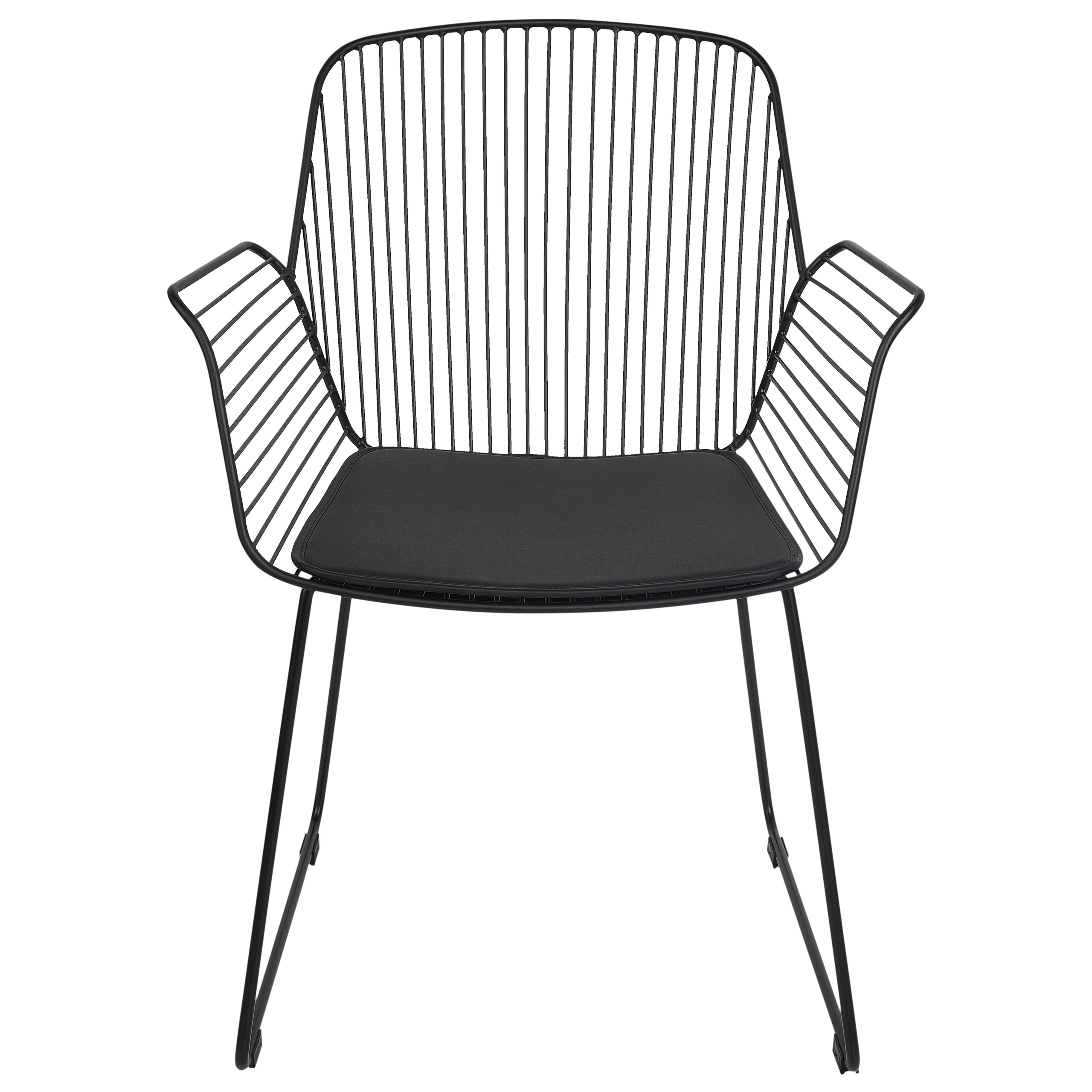 Set of 2 APPLETON Dining Stools Metal Black [5]