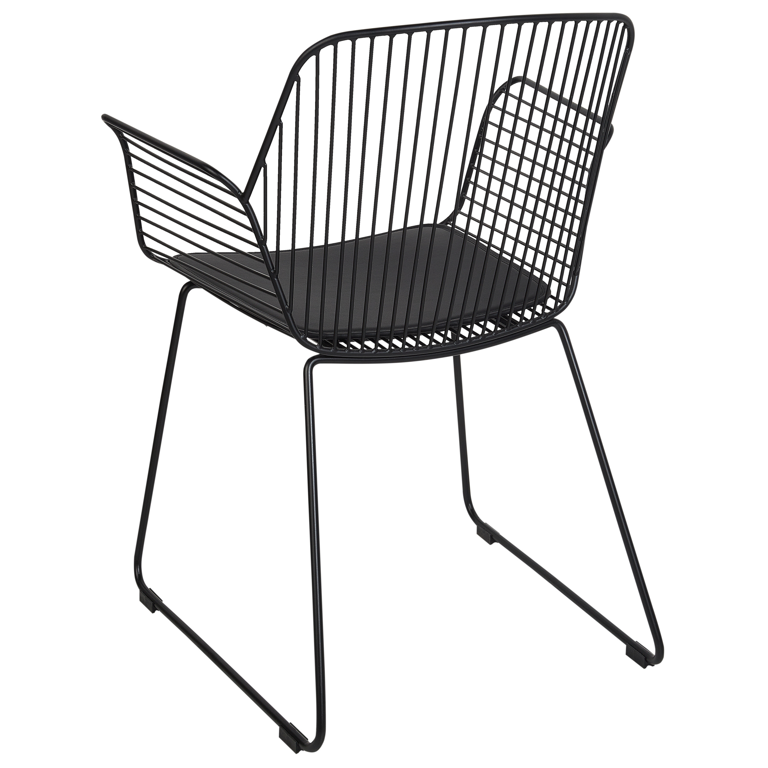 Set of 2 APPLETON Dining Stools Metal Black [6]