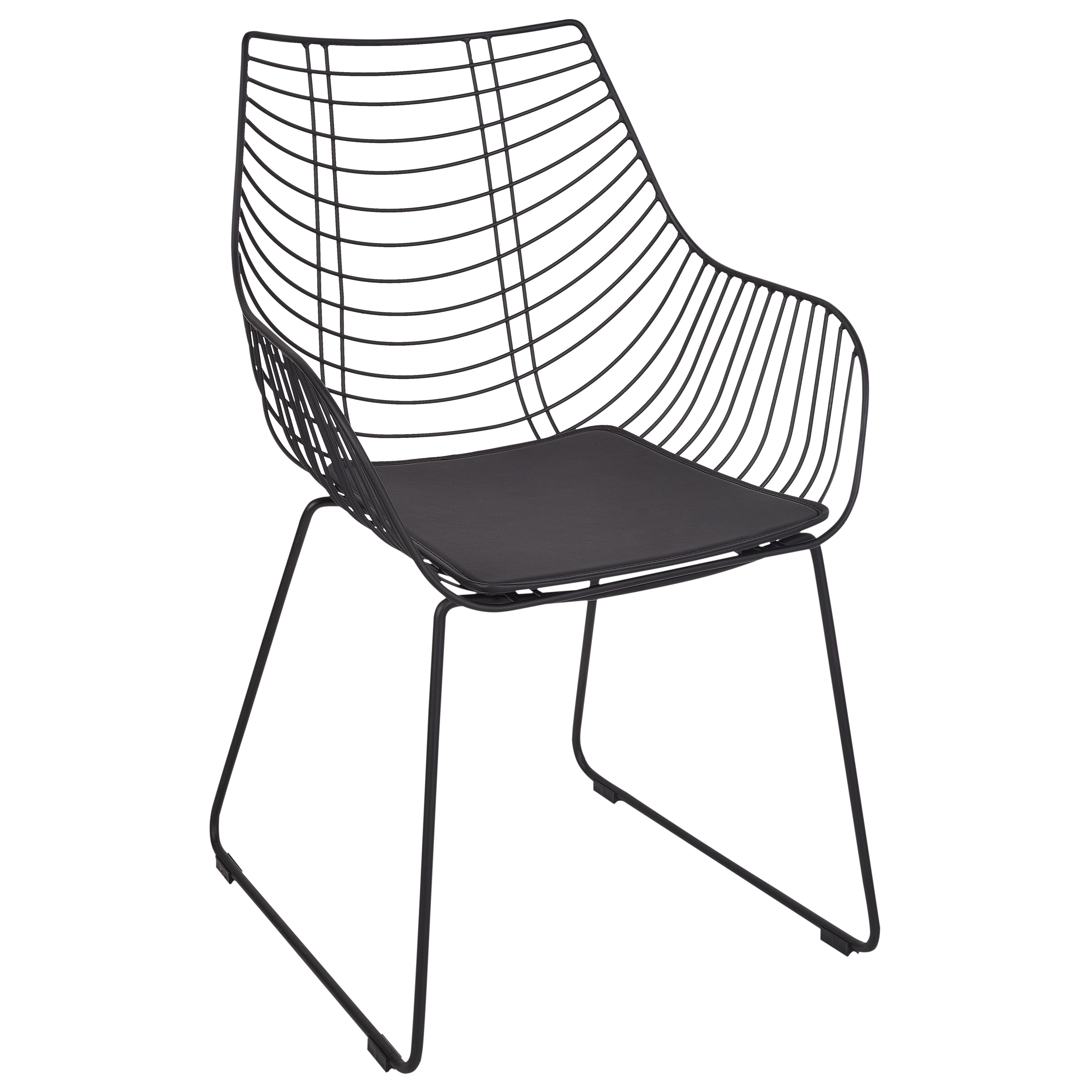 Set de 2 scaune dining ANNAPOLIS Metal Negru [4]