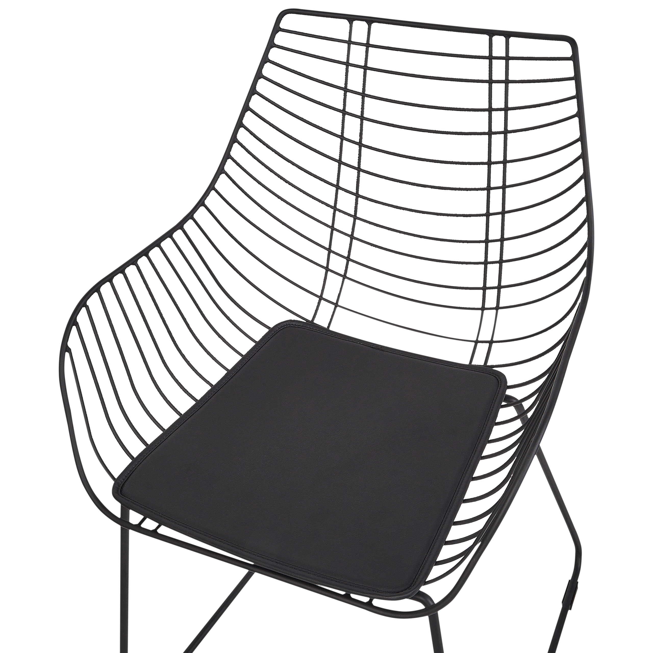 Set de 2 scaune dining ANNAPOLIS Metal Negru [7]