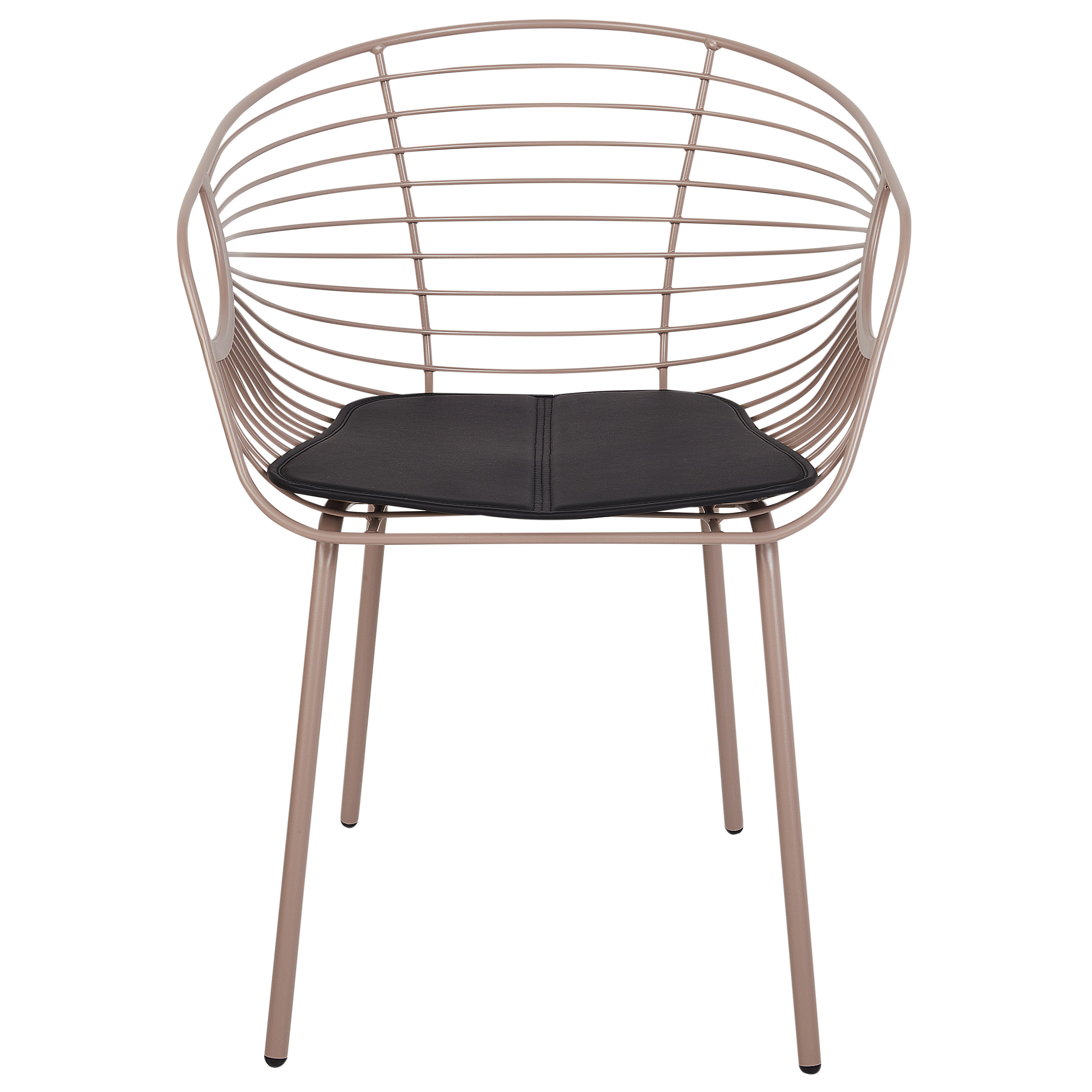 Set de 2 scaune dining HOBACK Metal Bej [5]