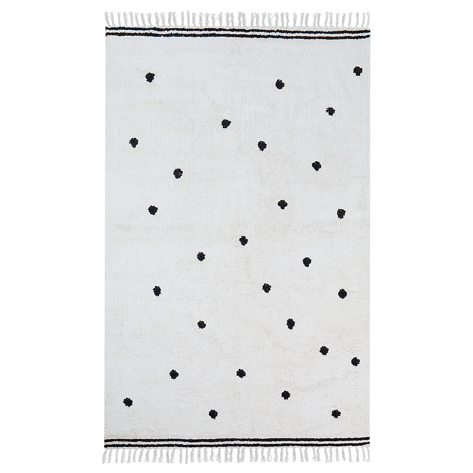 Covor pentru copii LAZA Alb-murdar 140 x 200 cm Bumbac [2]