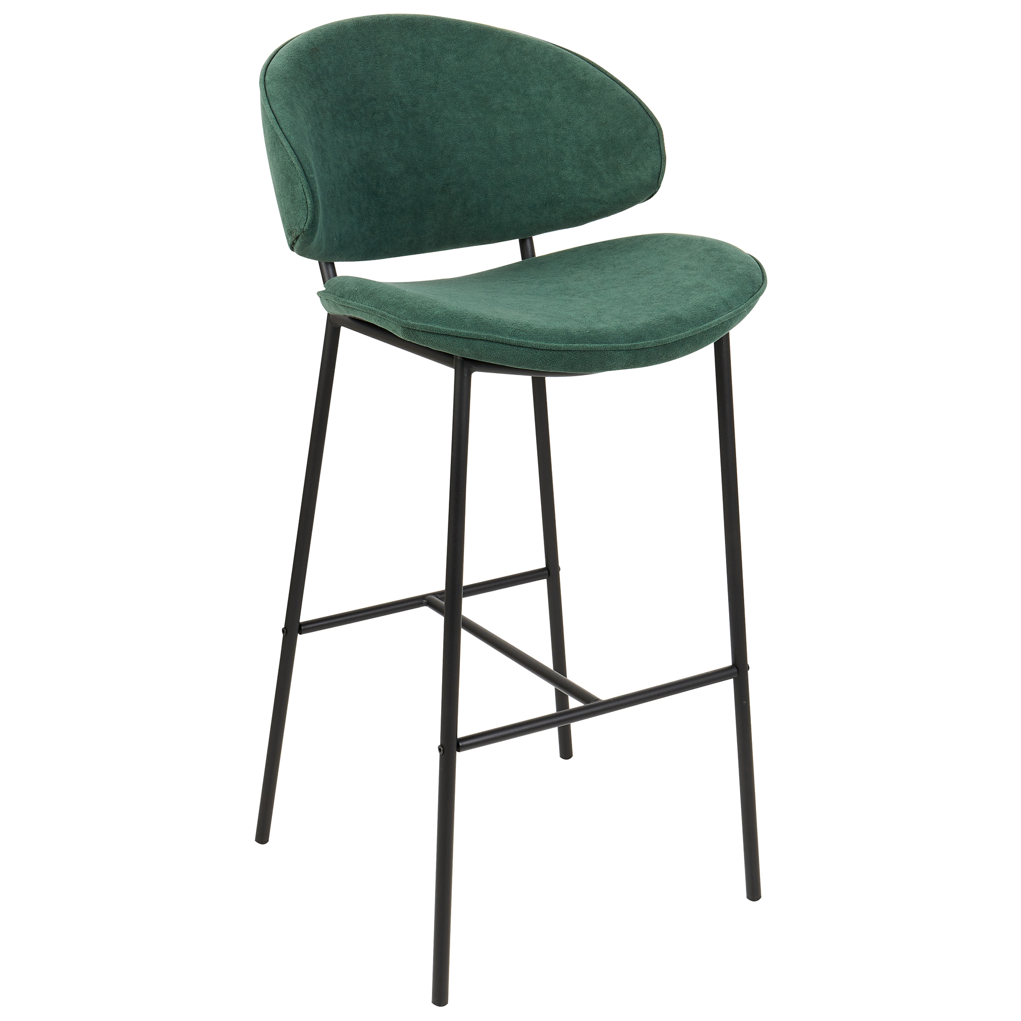 Set of 2 bar chairs KIANA Dark Green [4]