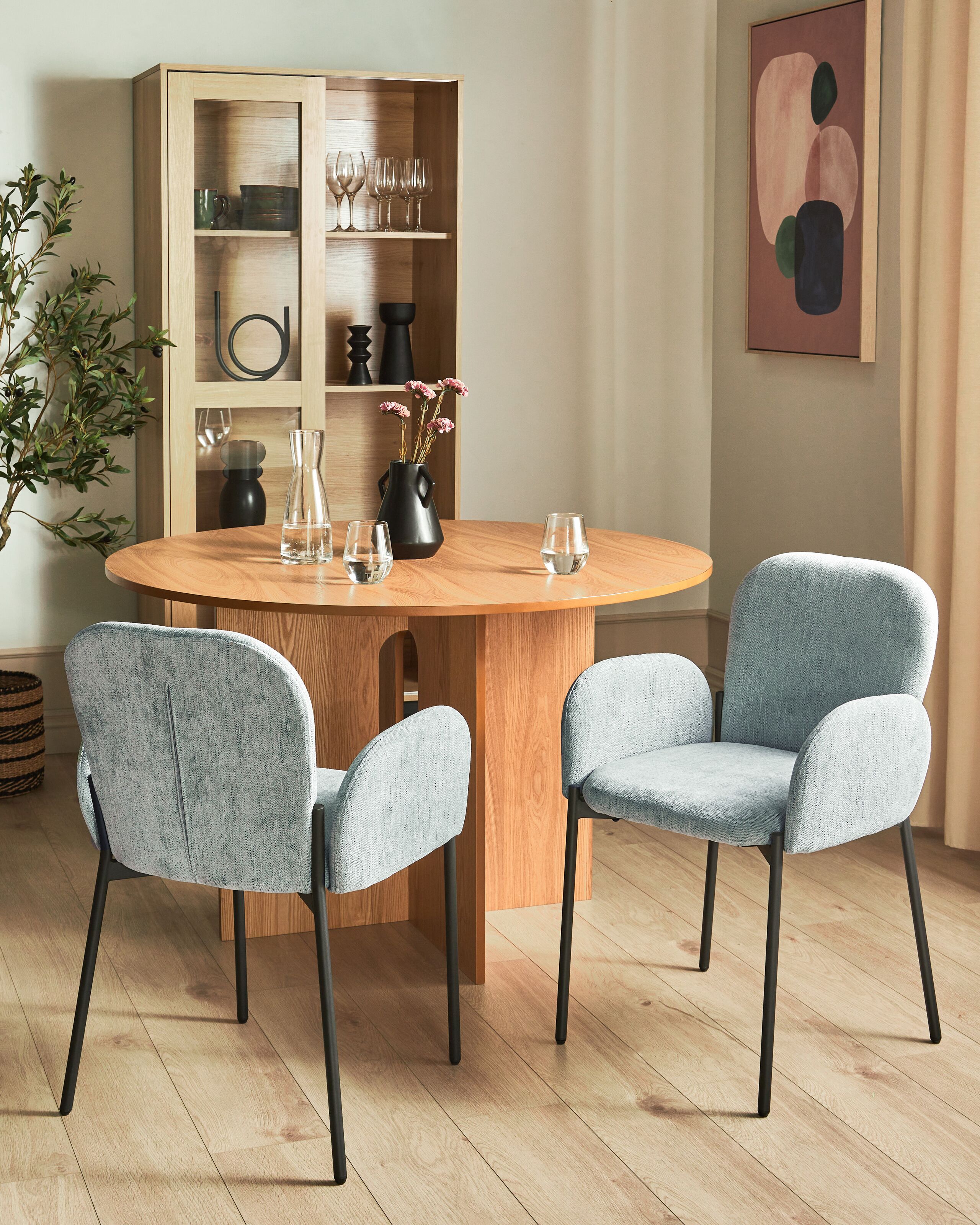 Scaune - Set de 2 scaune dining ALBEE Verde mentă