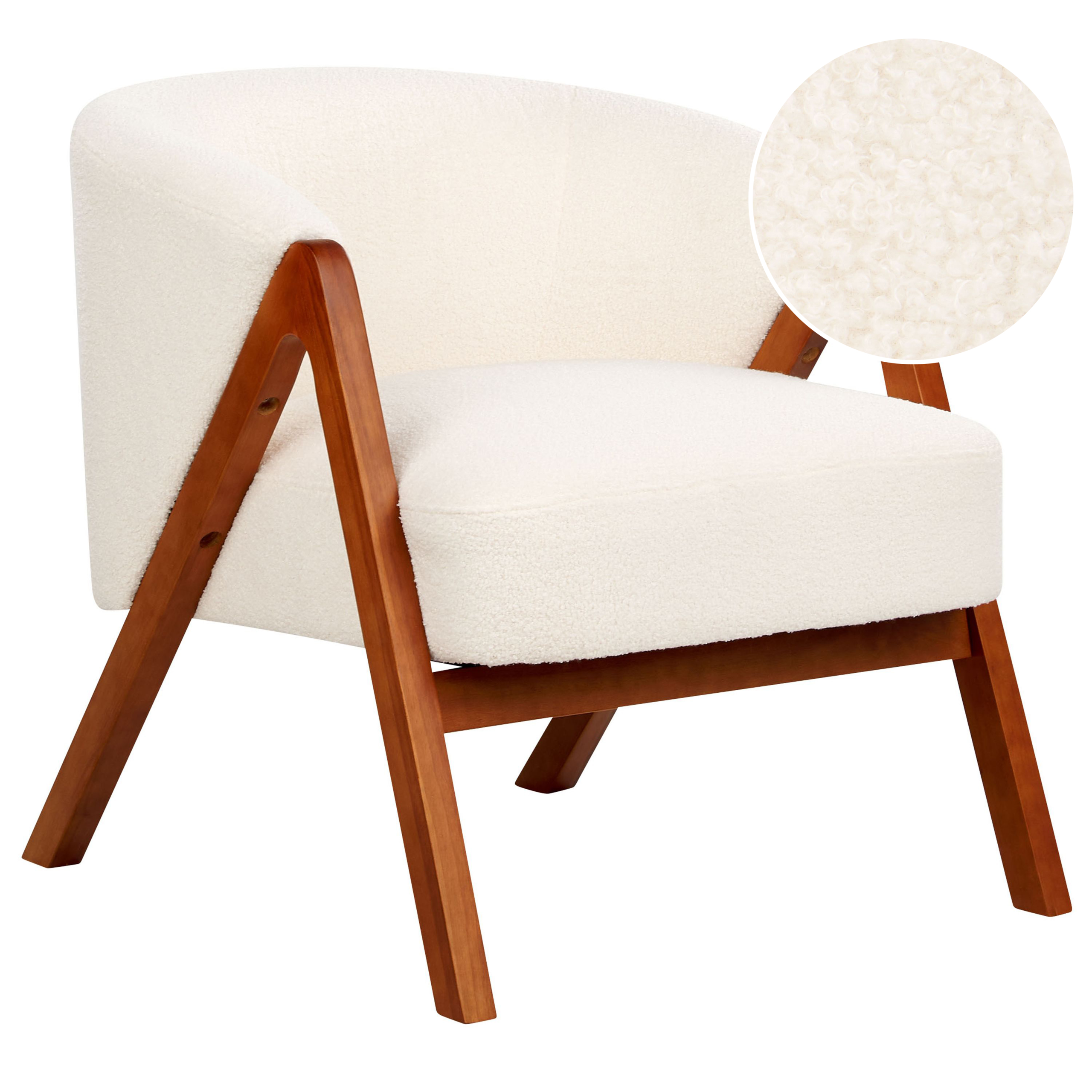 SKEI Armchair Boucle White [1]
