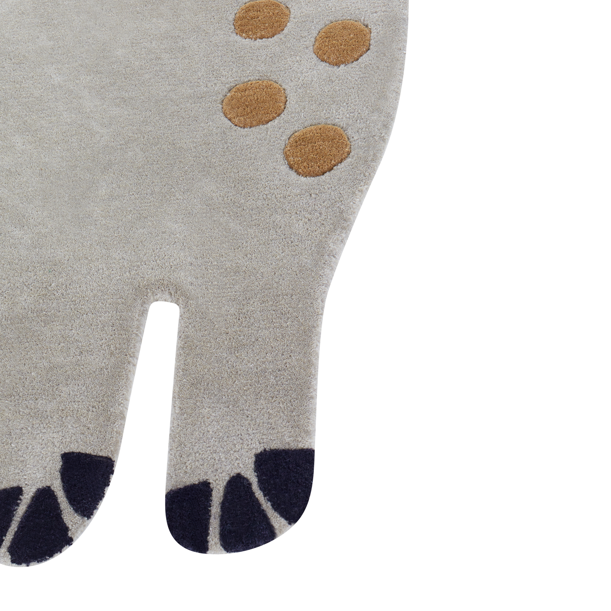 Covor pentru copii DINO Gri 100 x 160 cm Lână [6]