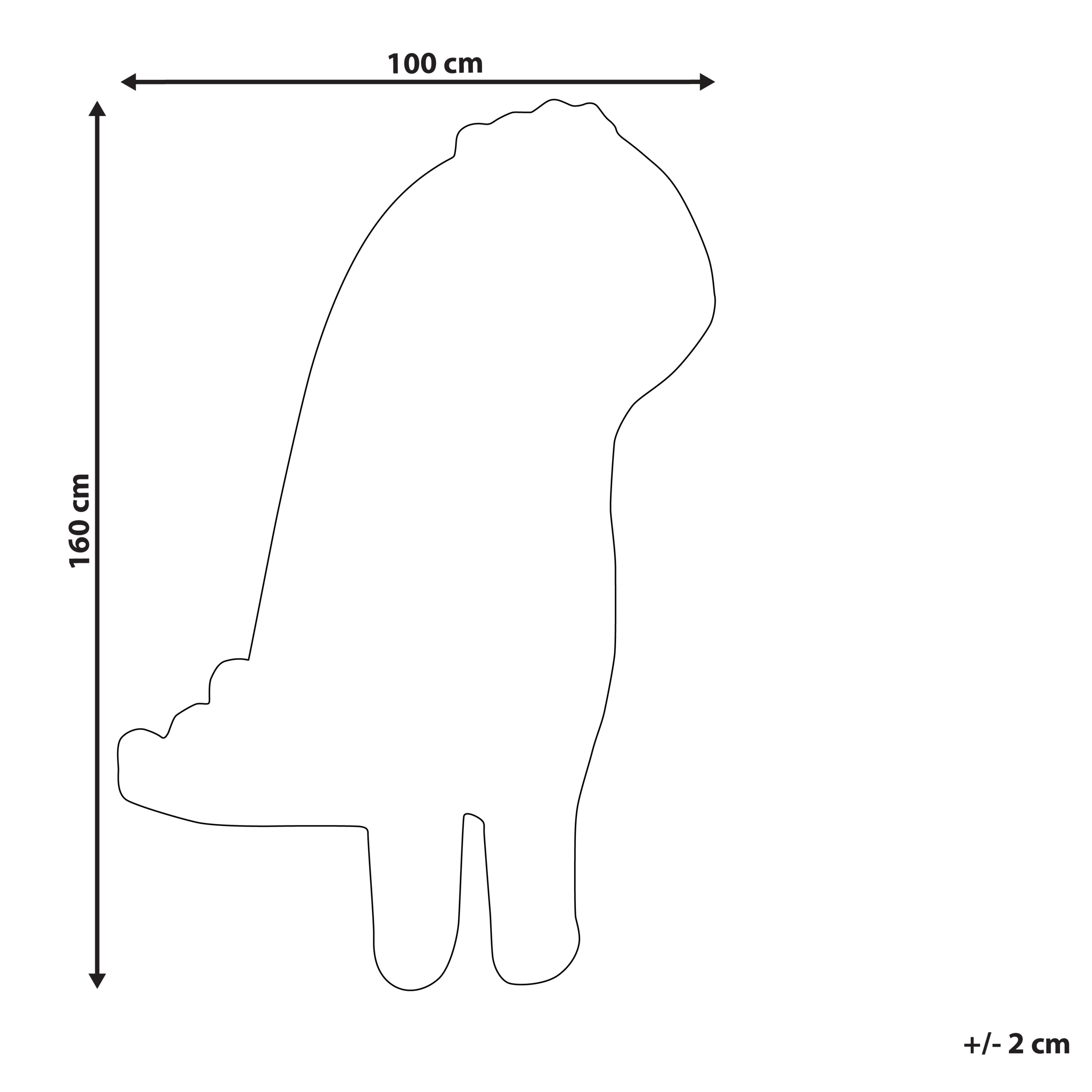 Covor pentru copii DINO Gri 100 x 160 cm Lână [3]