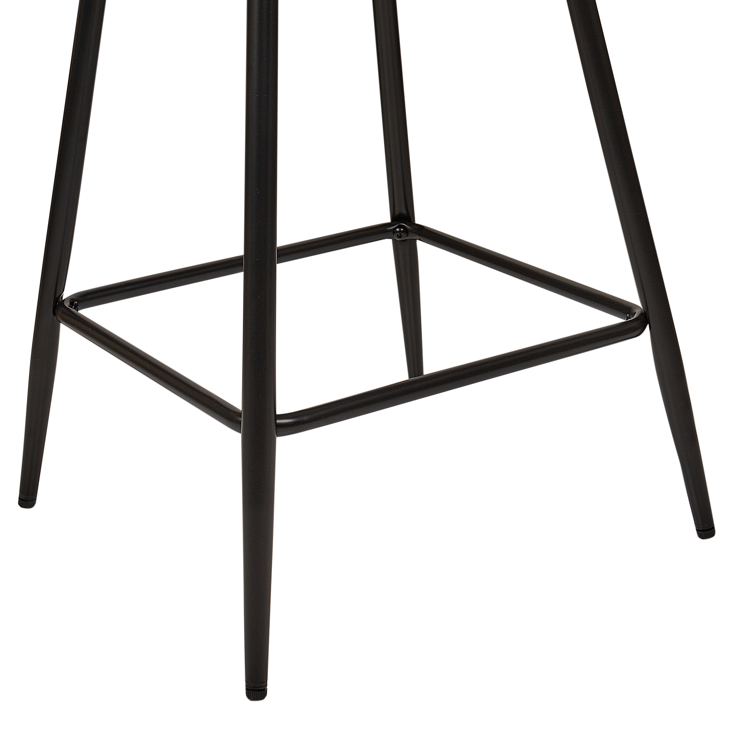 Set of 2 bar stools SANILAC Boucle Off-white [9]