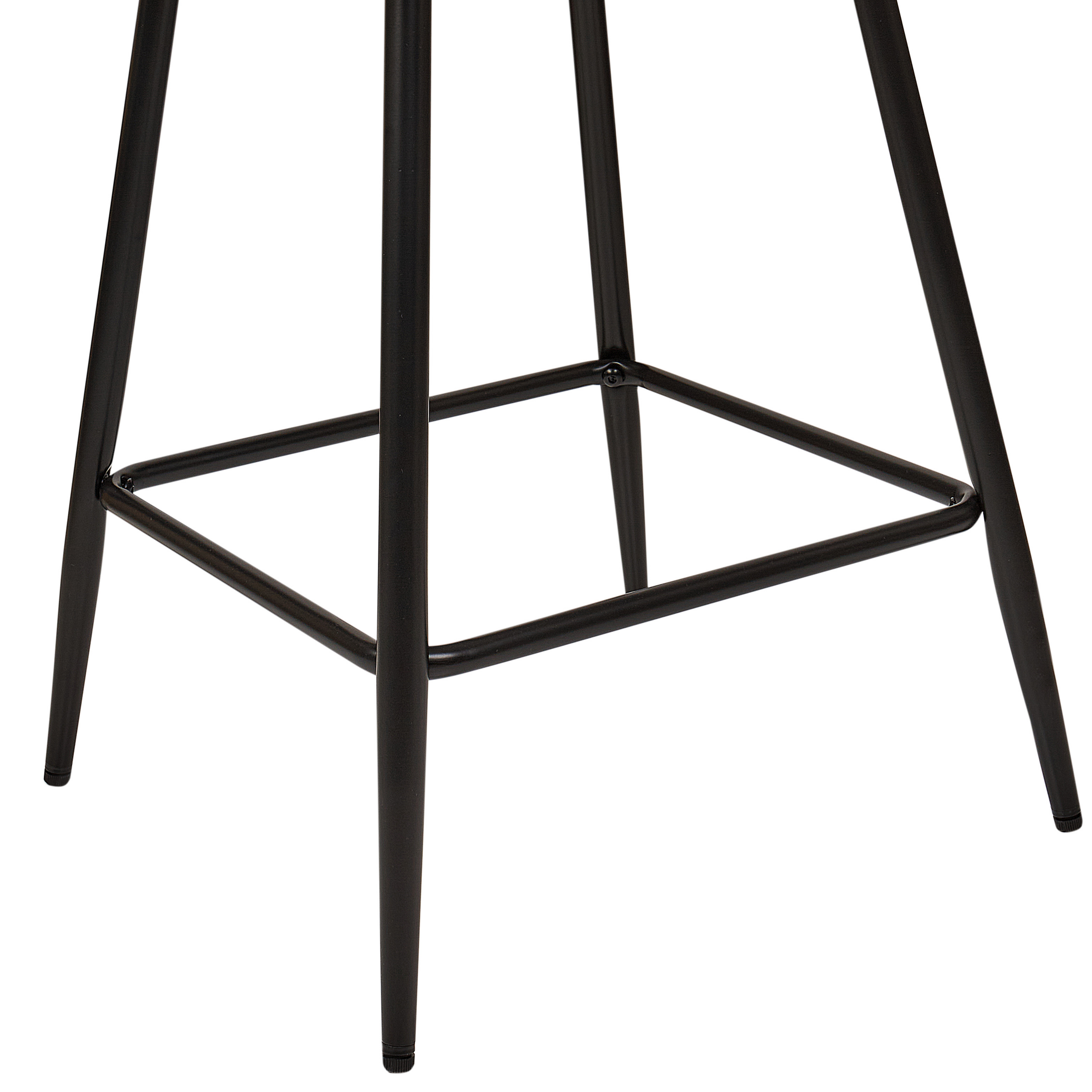 Set de 2 scaune de bar SANILAC Catifea Portocaliu [7]