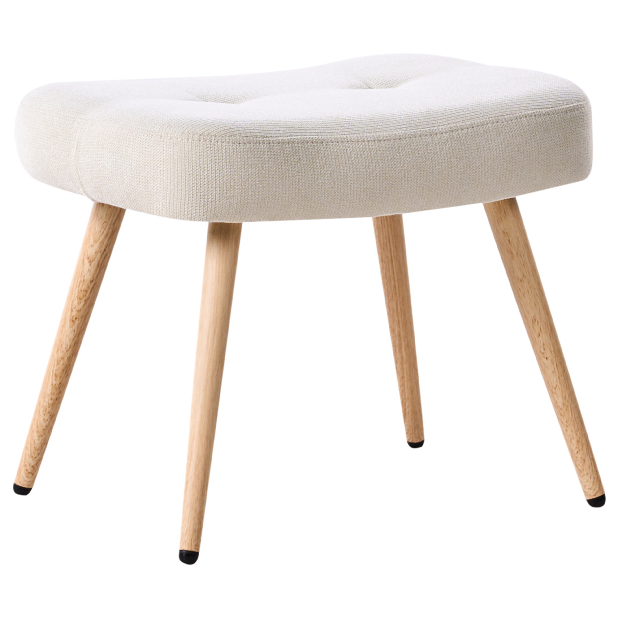 VEJLE high-back armchair with stool Light beige [8]