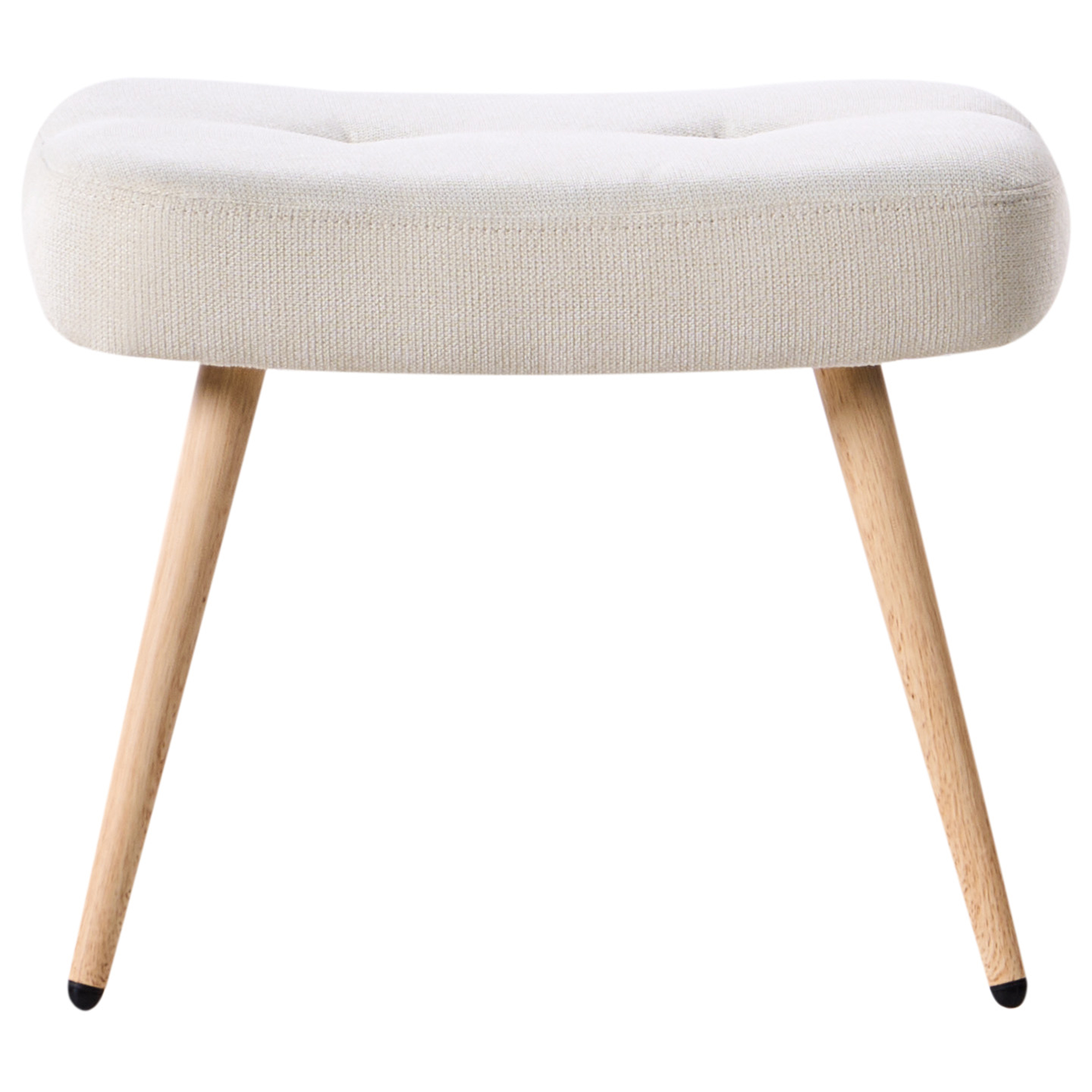 VEJLE high-back armchair with stool Light beige [9]