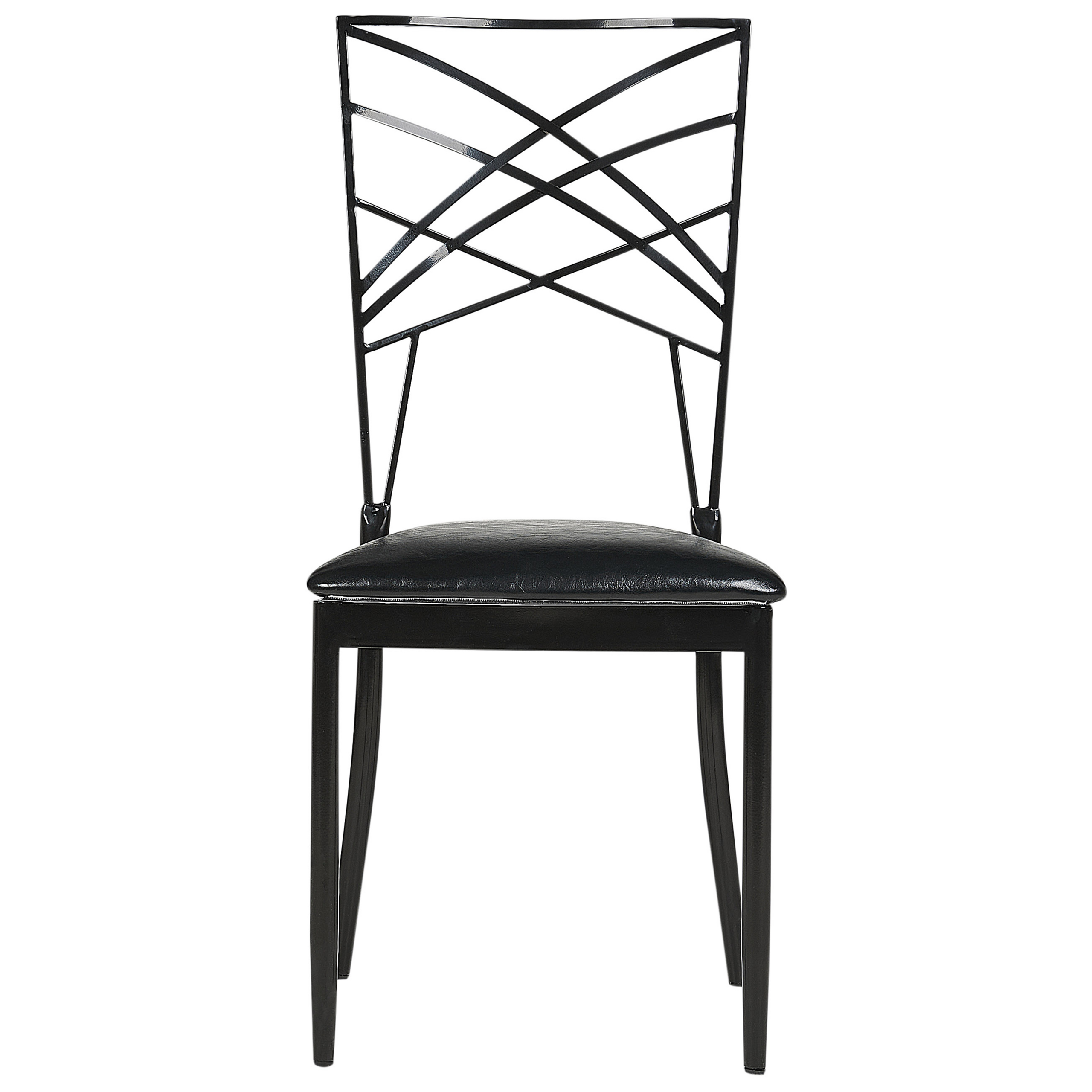 Set of 2 dining chairs GIRARD Metal Black [3]