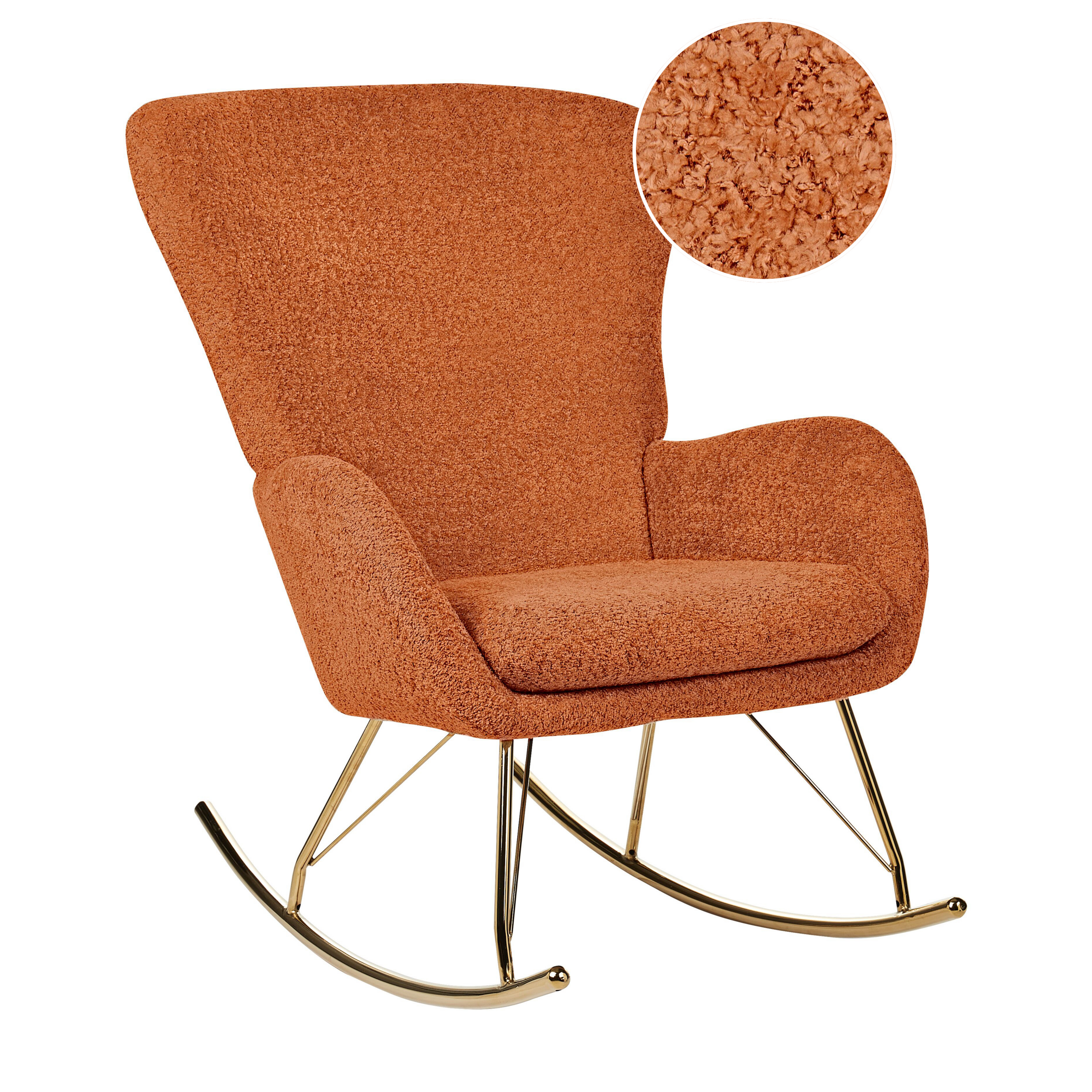 Swing chair ANASET Boucle Orange [2]