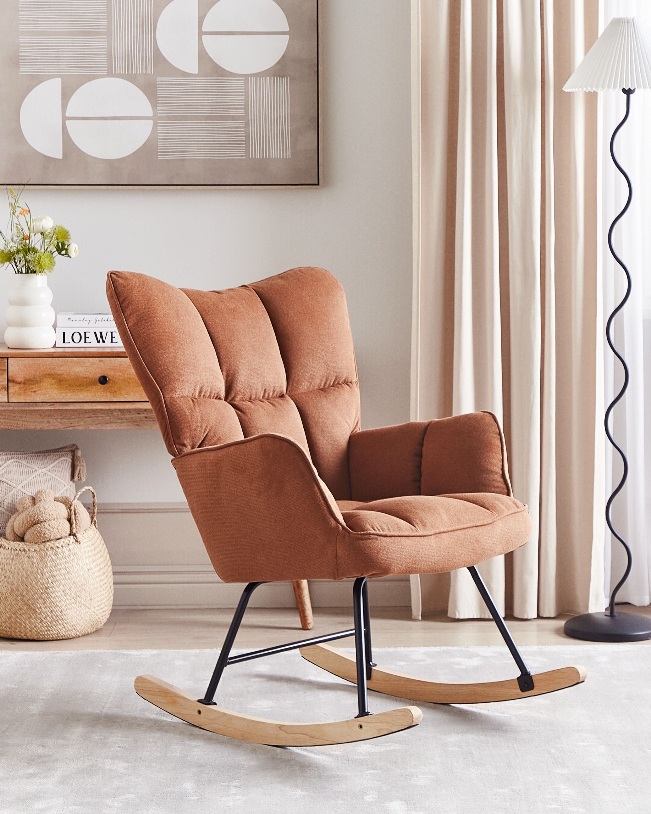 Swing chair OULU Brown [1]