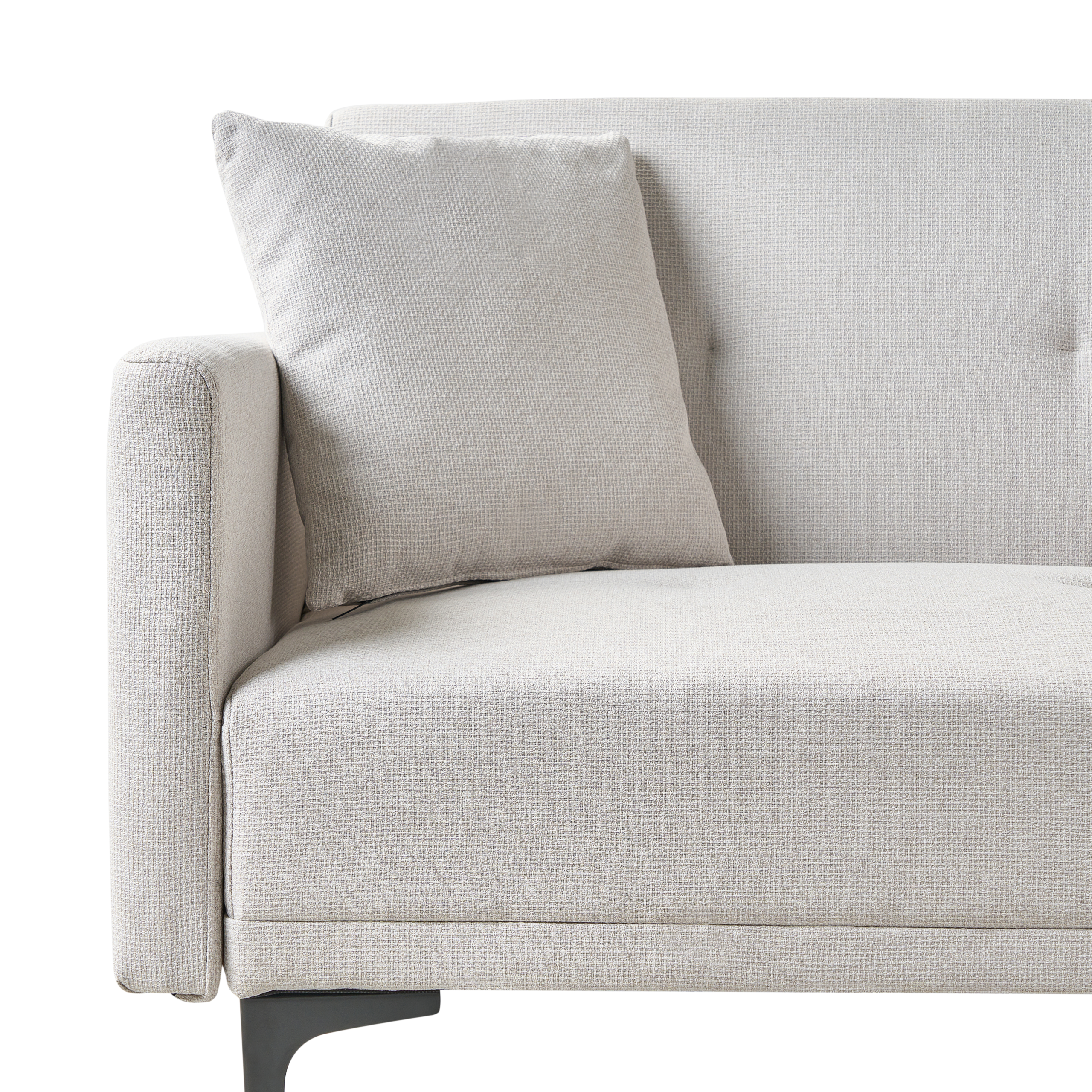 Canapea extensibilă cu 3 locuri LUCAN  Bej deschis [8]